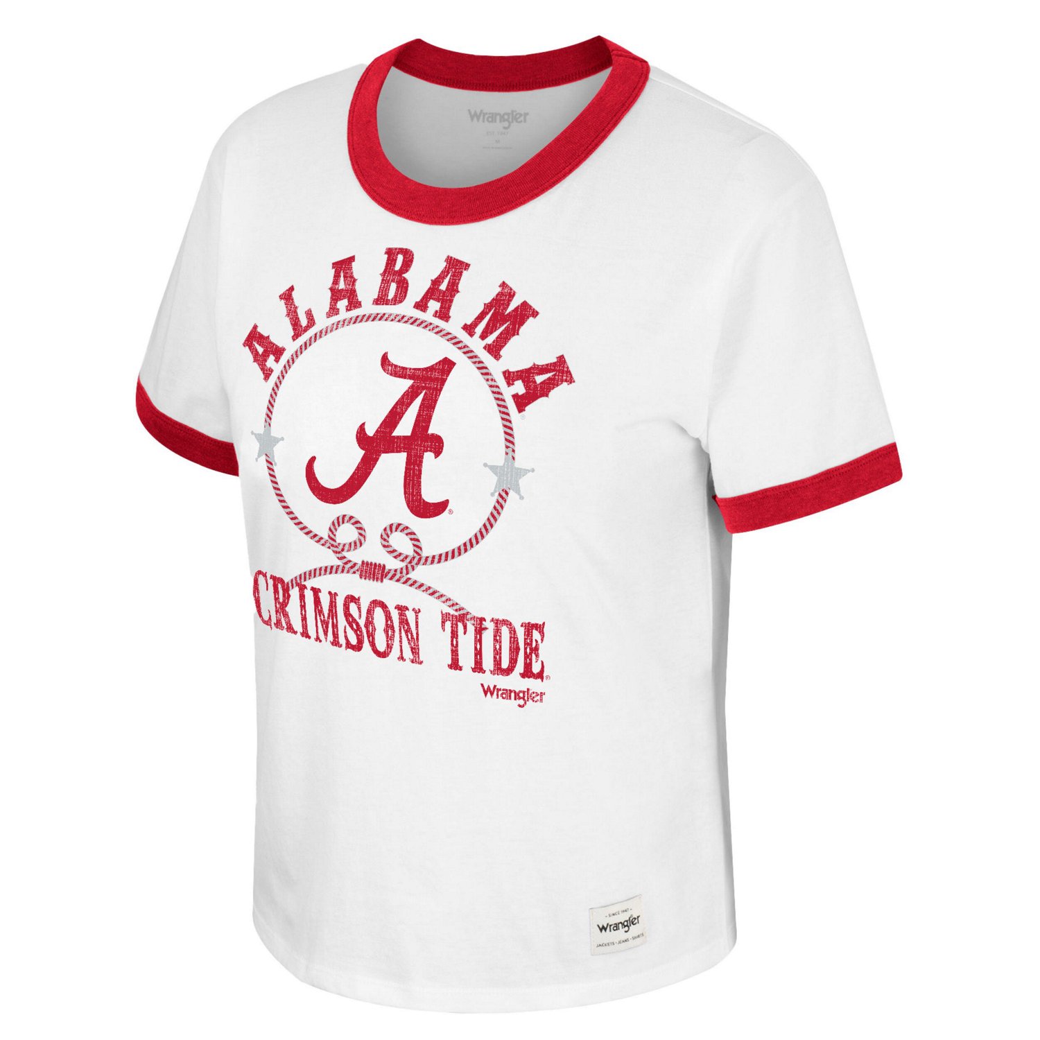 Colosseum x Wrangler Alabama Crimson Tide Freehand Ringer T-Shirt - view number 2