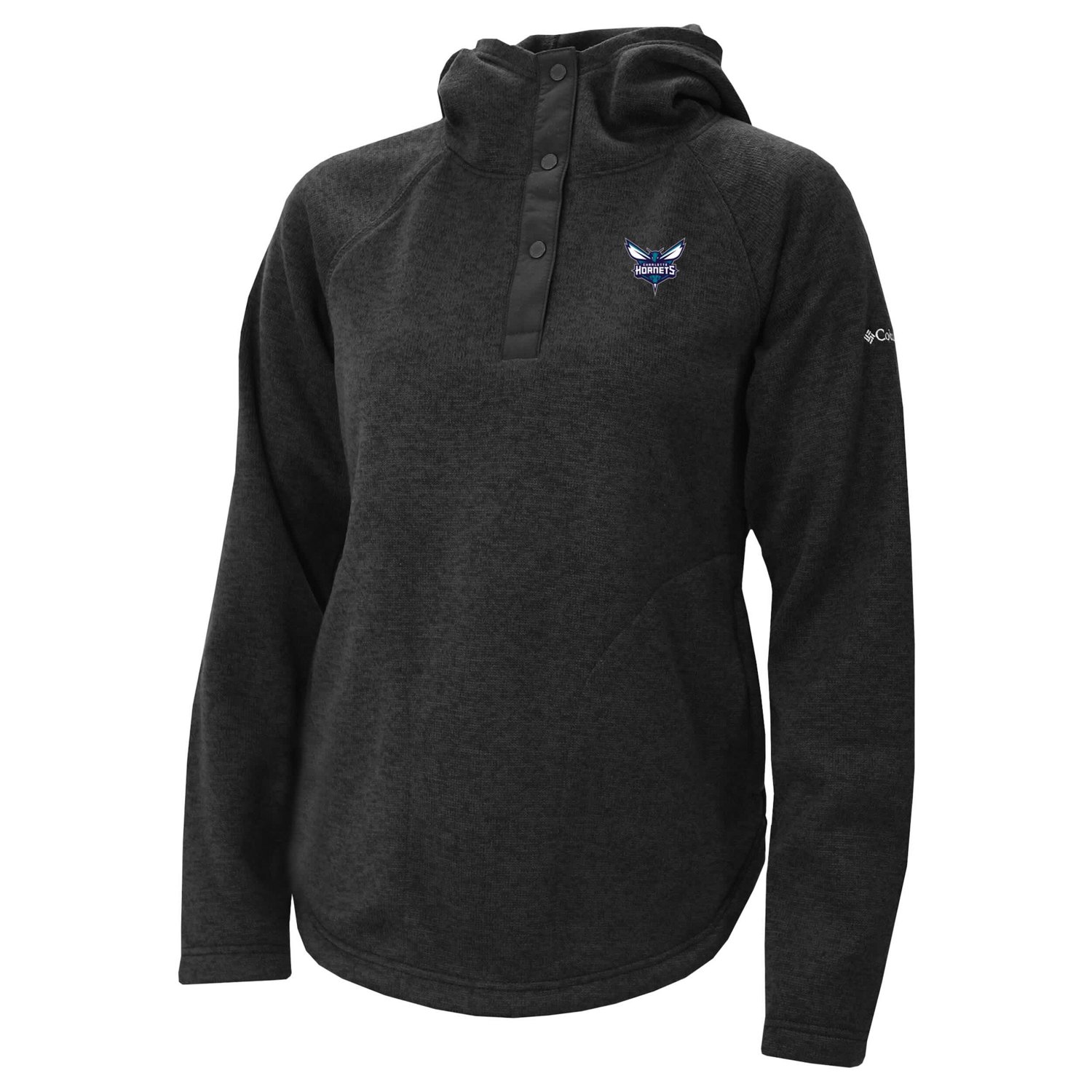 Columbia Charlotte Hornets Sweater Weather Quarter-Snap Hoodie - view number 2