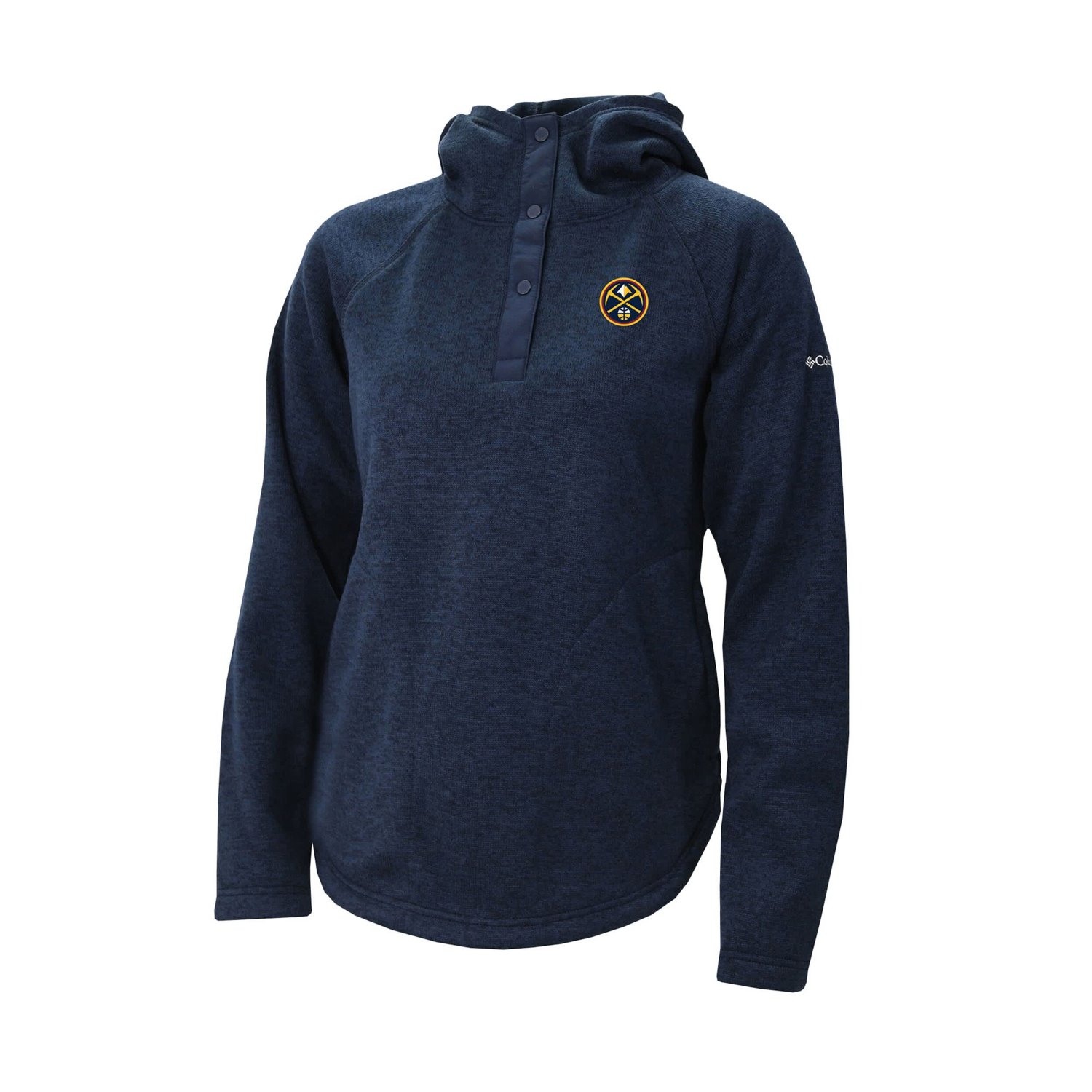 Columbia Denver Nuggets Sweater Weather Quarter-Snap Hoodie - view number 2