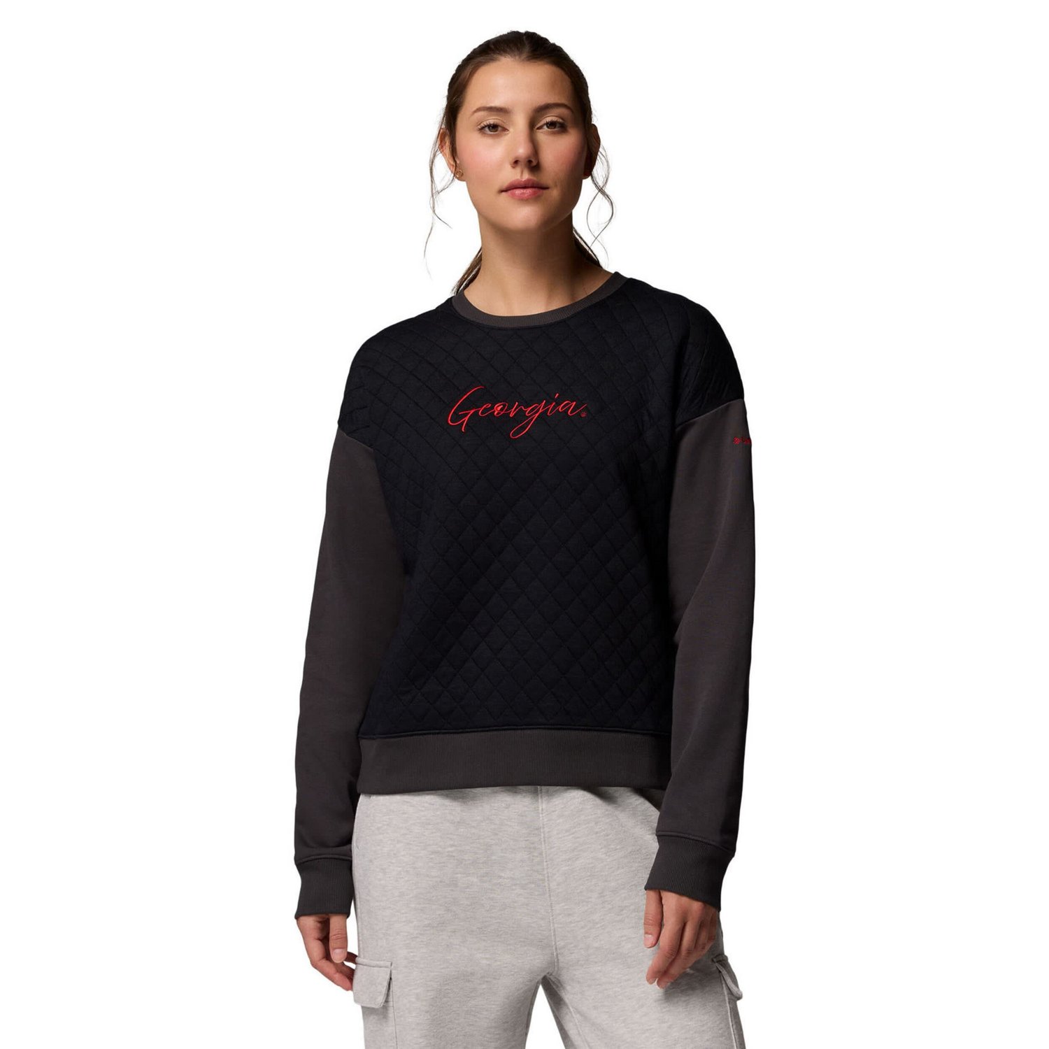 Columbia Georgia Bulldogs Collegiate Hart Mountain Quilted Sweatshirt