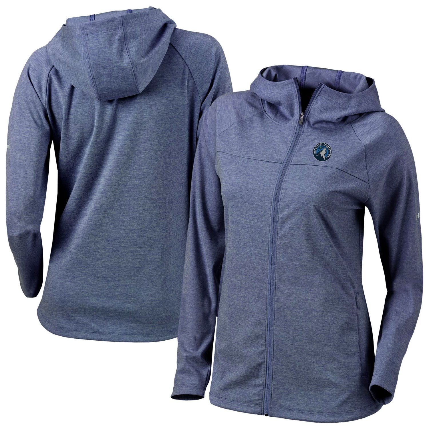Columbia Minnesota Timberwolves Omni-Wick Half Shot Full-Zip Hoodie