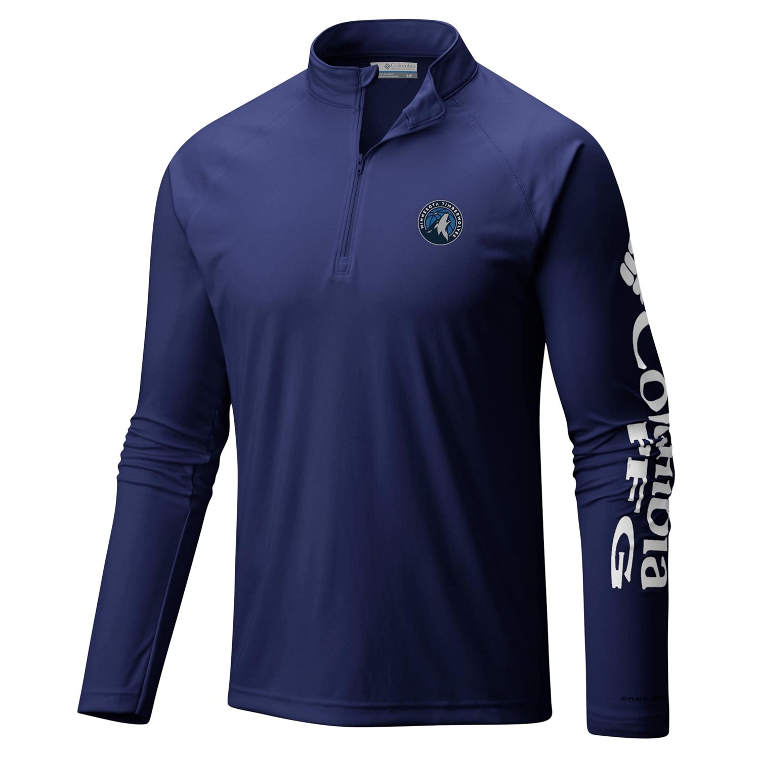 Columbia Minnesota Timberwolves PFG Terminal Tackle Quarter-Zip Top - view number 2