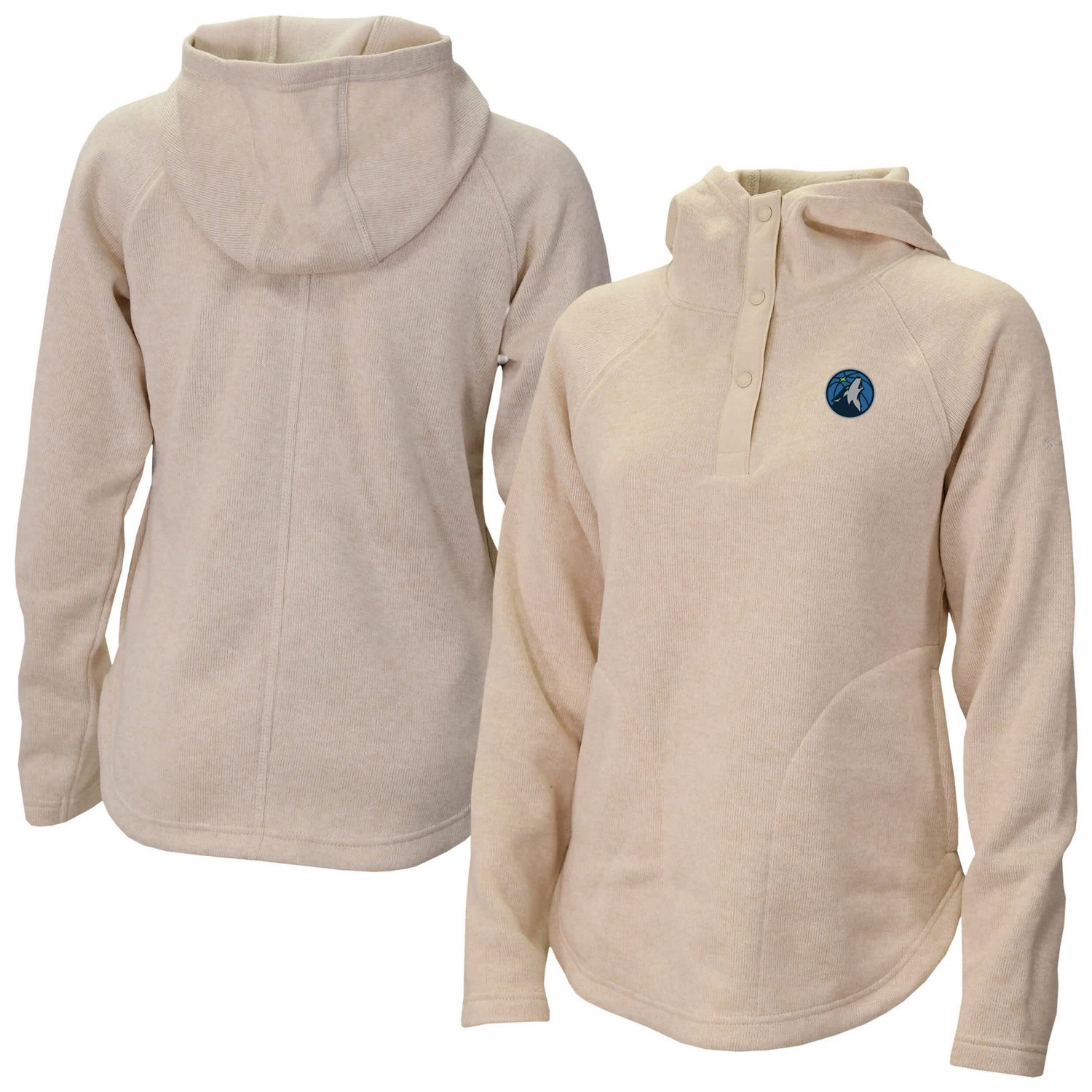 Columbia Minnesota Timberwolves Sweater Weather Quarter-Snap Hoodie - view number 1