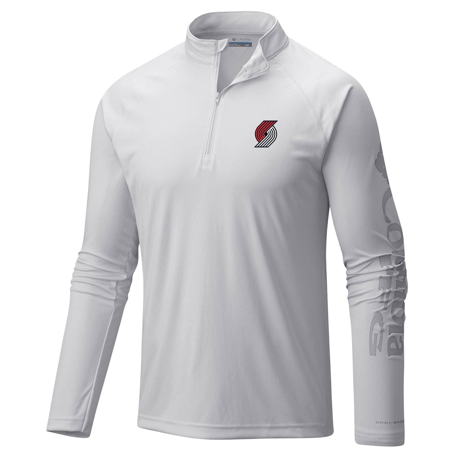 Columbia Portland Trail Blazers PFG Terminal Tackle Quarter-Zip Top - view number 2