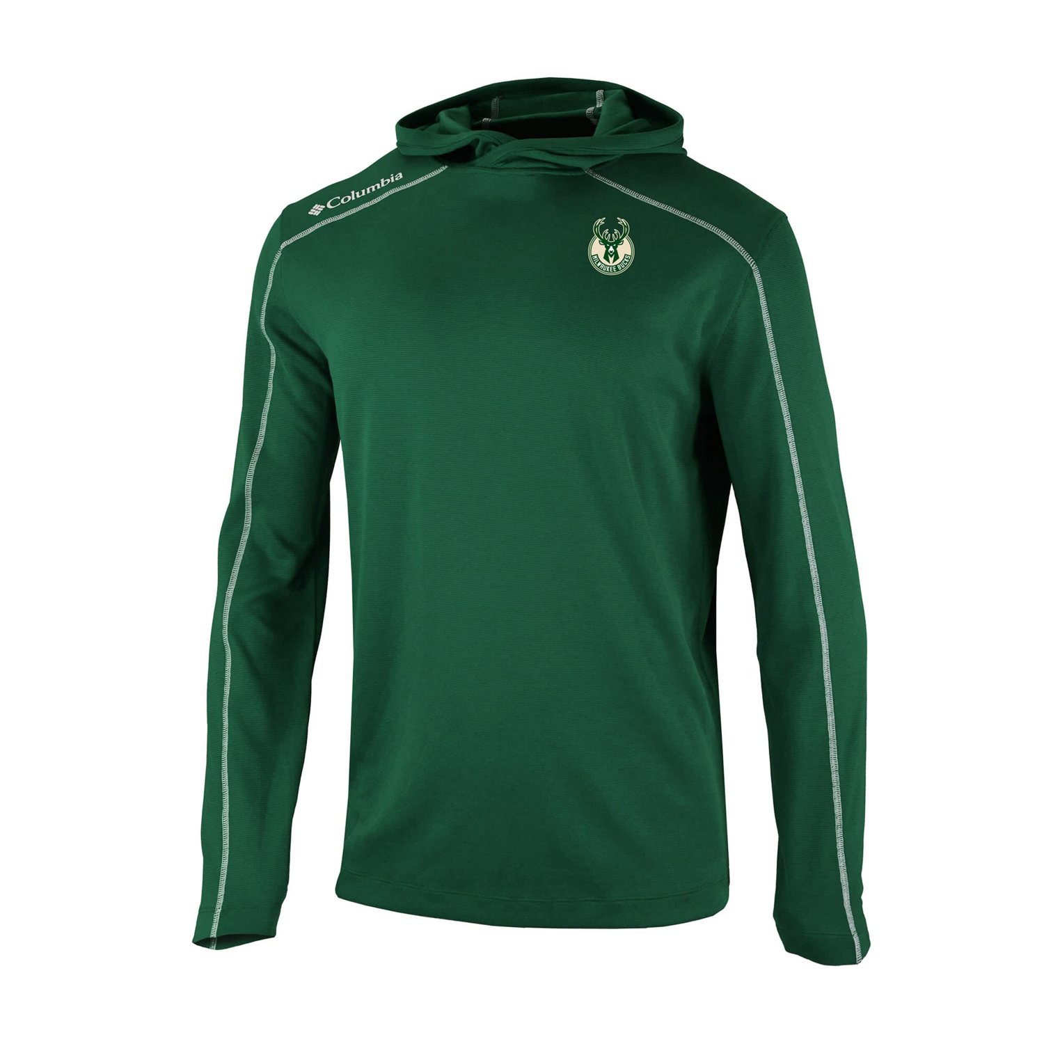 Columbia Sportswear Men's Milwaukee Bucks Omni-Wick Shotgun Pullover Hoodie - view number 2