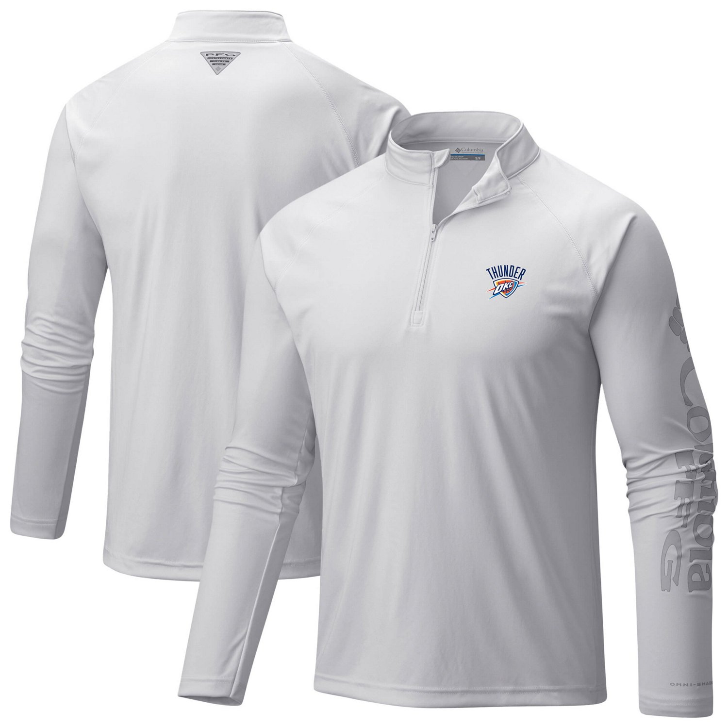 Columbia Sportswear Men's Oklahoma City Thunder PFG Terminal Tackle 1/4 Zip Top - view number 1