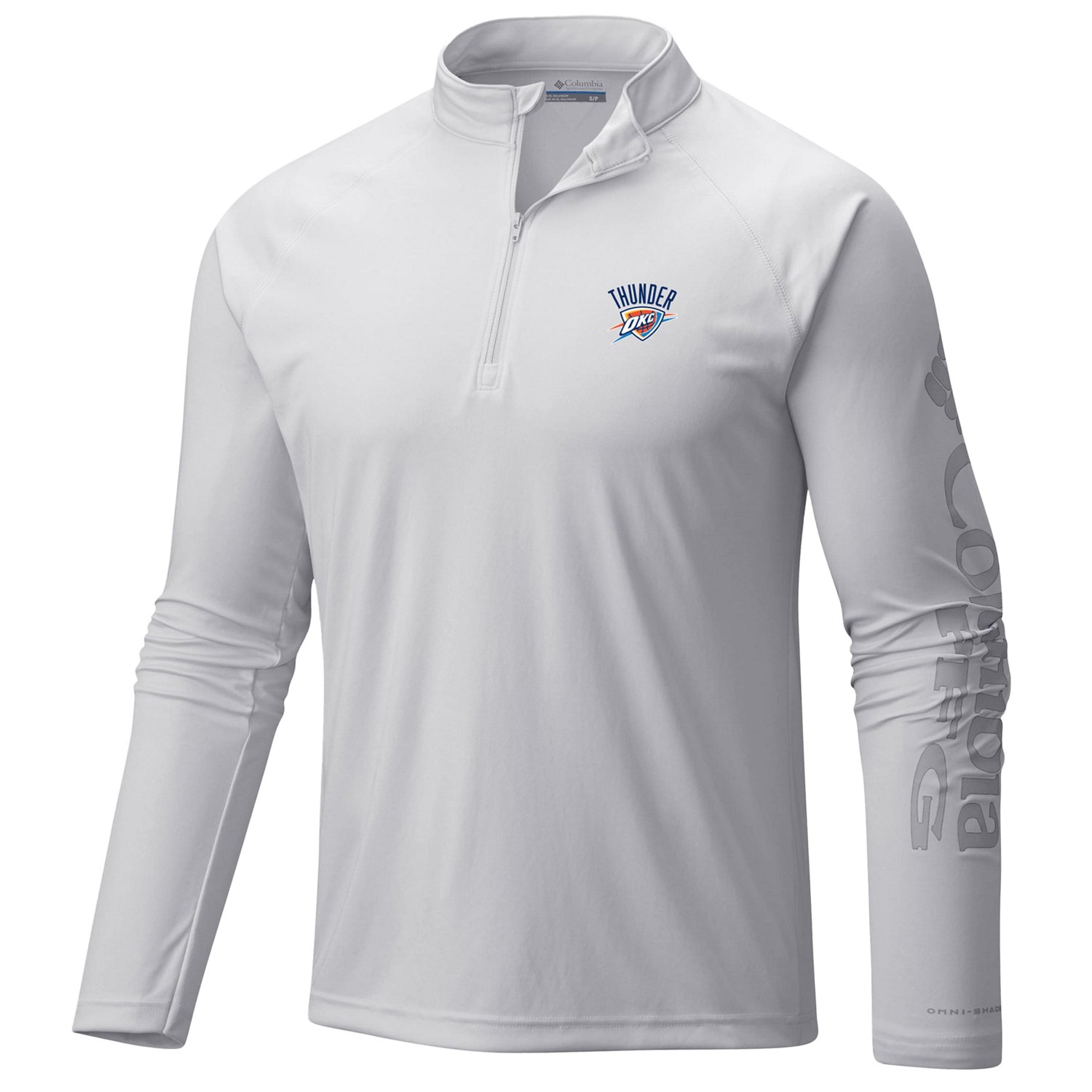 Columbia Sportswear Men's Oklahoma City Thunder PFG Terminal Tackle 1/4 Zip Top - view number 2