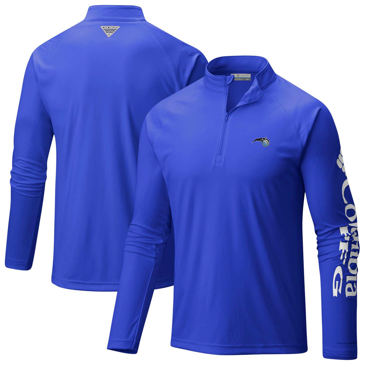 Columbia Sportswear Men's Orlando Magic PFG Terminal Tackle 1/4-Zip Top