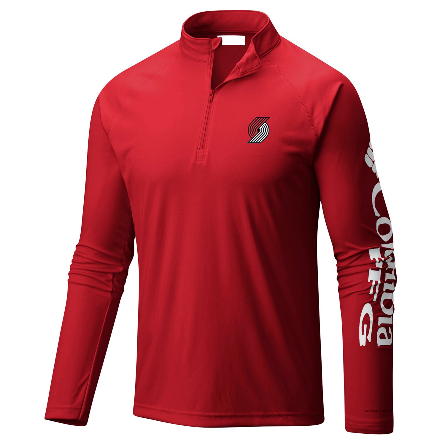 Columbia Sportswear Men's Portland Trail Blazers PFG Terminal Tackle 1/4 Zip Top                                                 - view number 2
