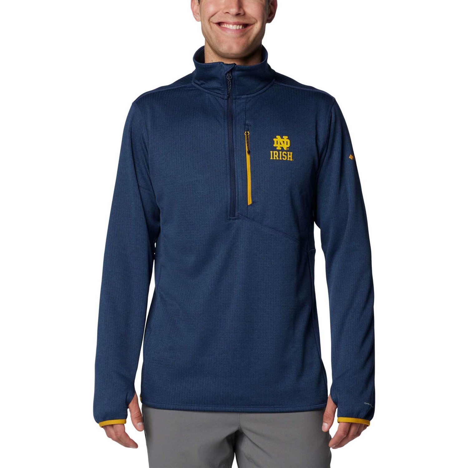 Columbia Sportswear Men's University of Notre Dame Park View Fleece 1/2 Zip                                                      - view number 1