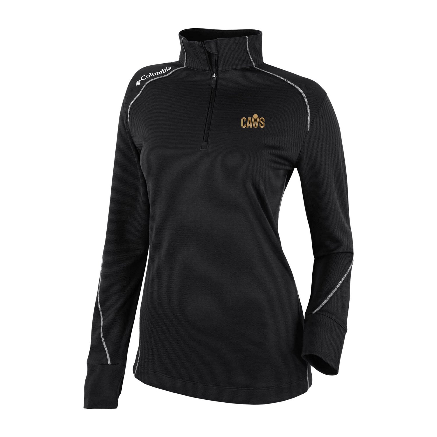Columbia Sportswear Women’s Cleveland Cavaliers Omni-Wick Shotgun 2.0 1/4-Zip Pullover Top - view number 2