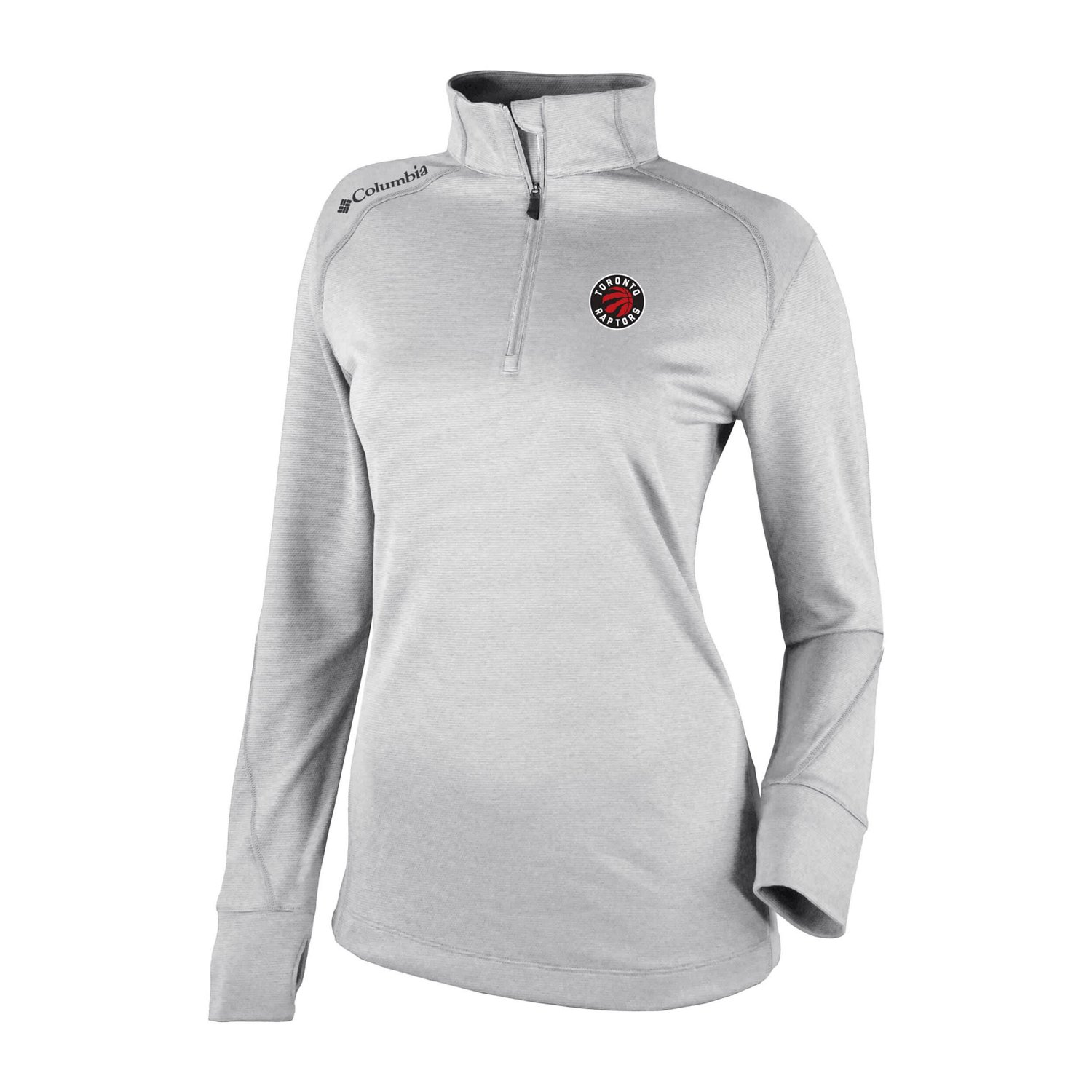 Columbia Sportswear Women's Toronto Raptors Omni-Wick Shotgun 1/4-Zip 2.0 Pullover  - view number 2