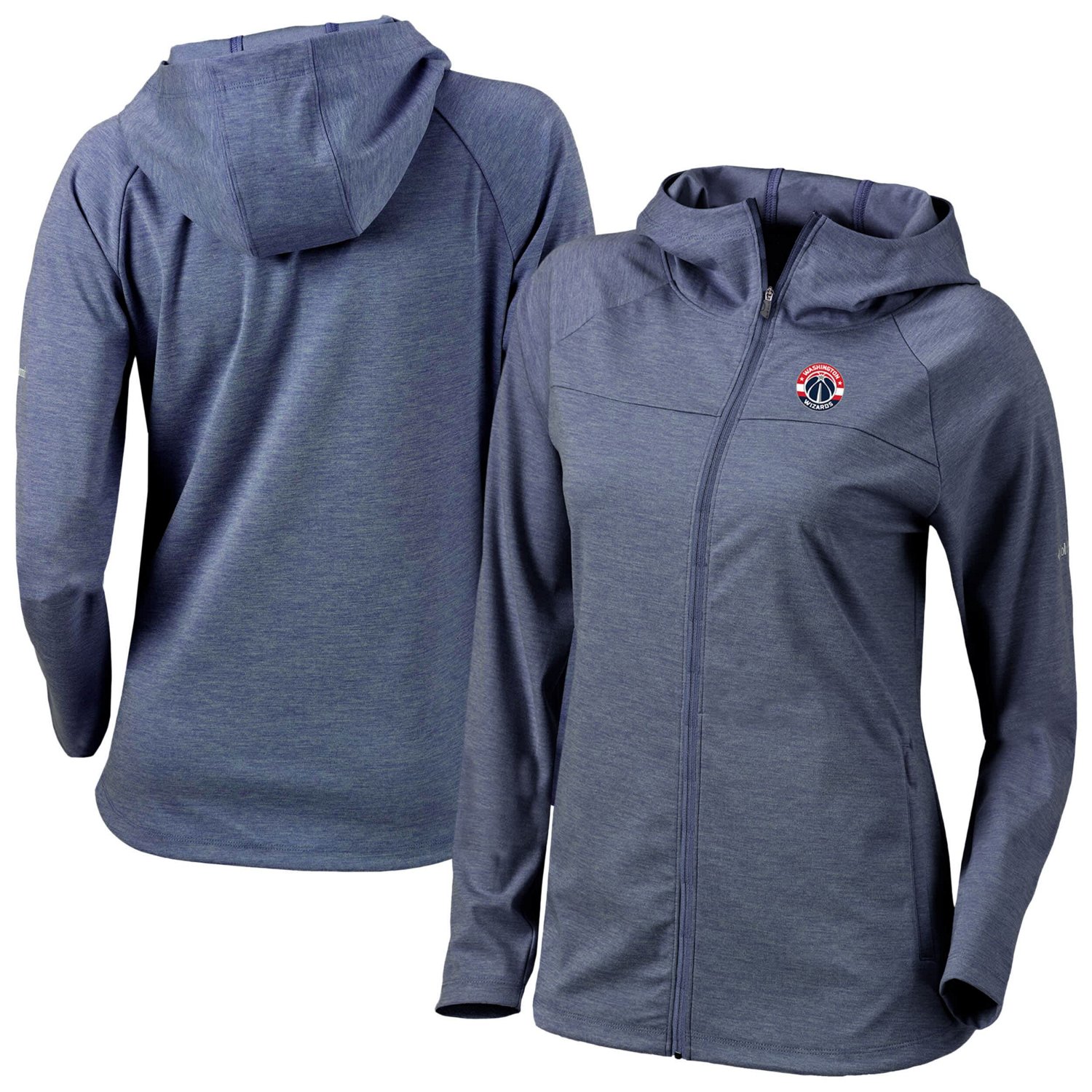 Columbia Sportswear Women's Washington Wizards Omni-Wick Half Shot Full Zip Hoodie