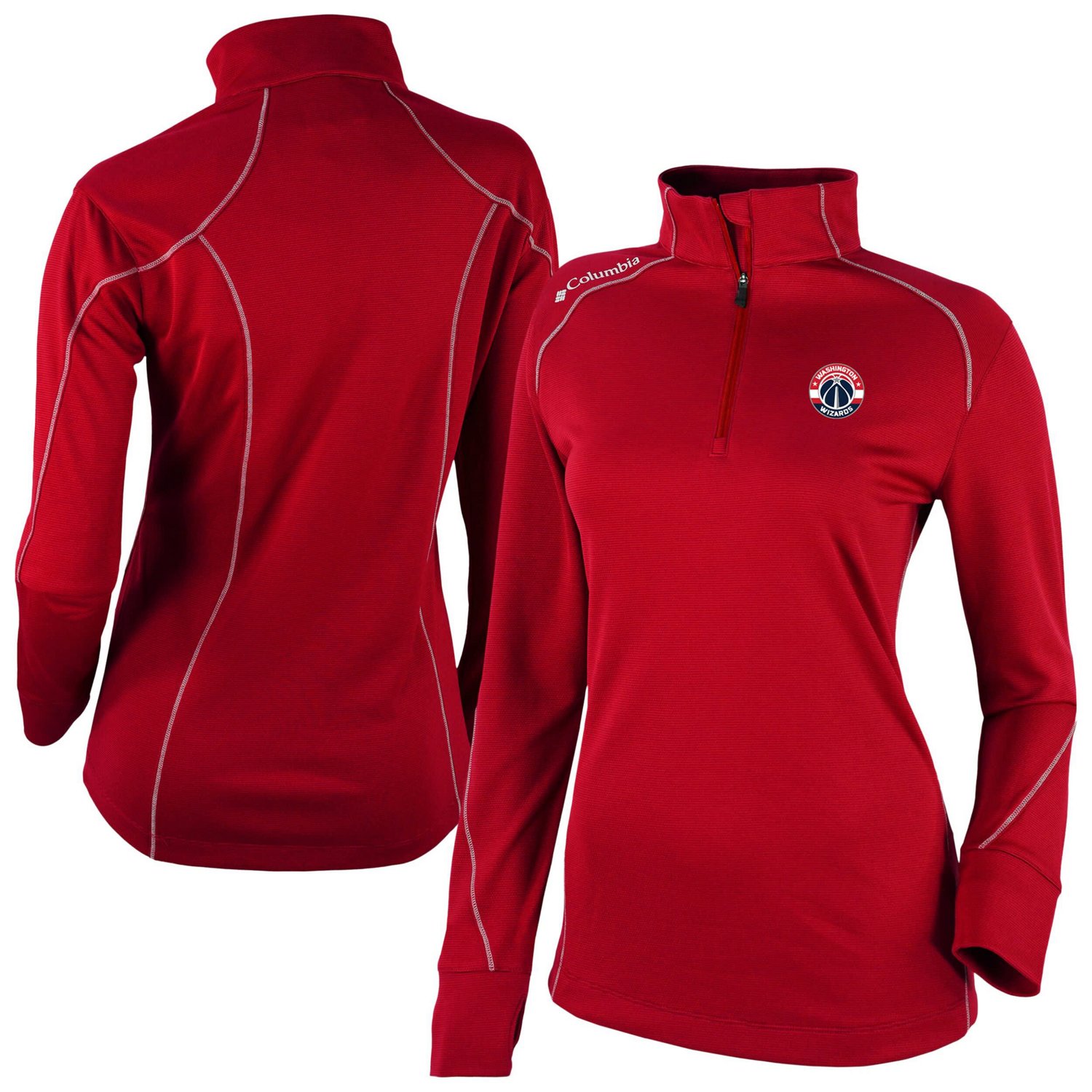 Columbia Sportswear Women's Washington Wizards Omni-Wick Shotgun 1/4-Zip 2.0 Pullover