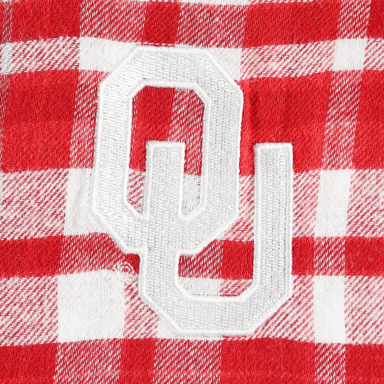 Concepts Sport Oklahoma Sooners Mainstay Lightweight Flannel Plaid Pullover Hoodie