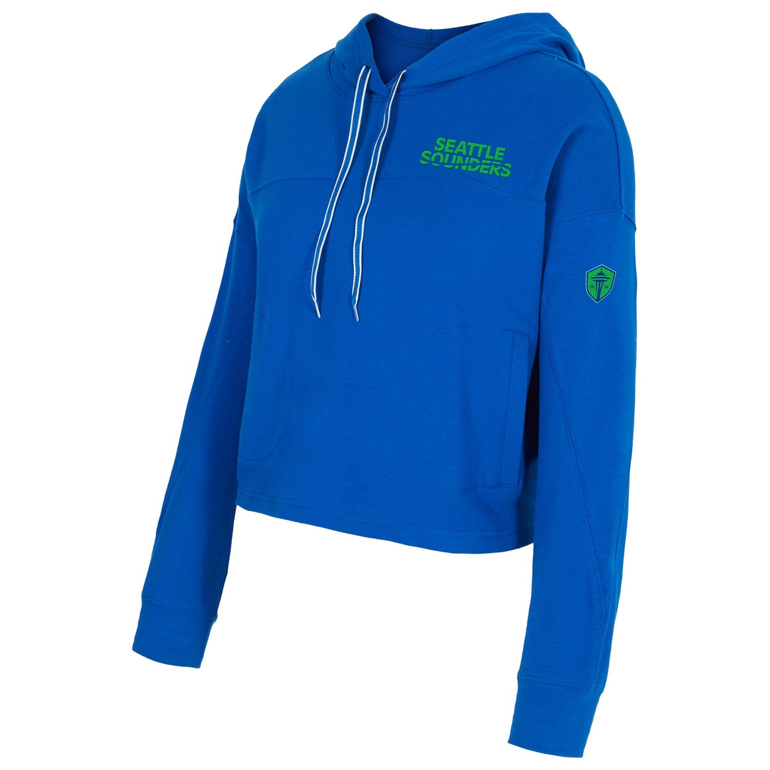 Concepts Sport Seattle Sounders FC Elevation Tri-Blend Long Sleeve Pullover Hoodie - view number 2