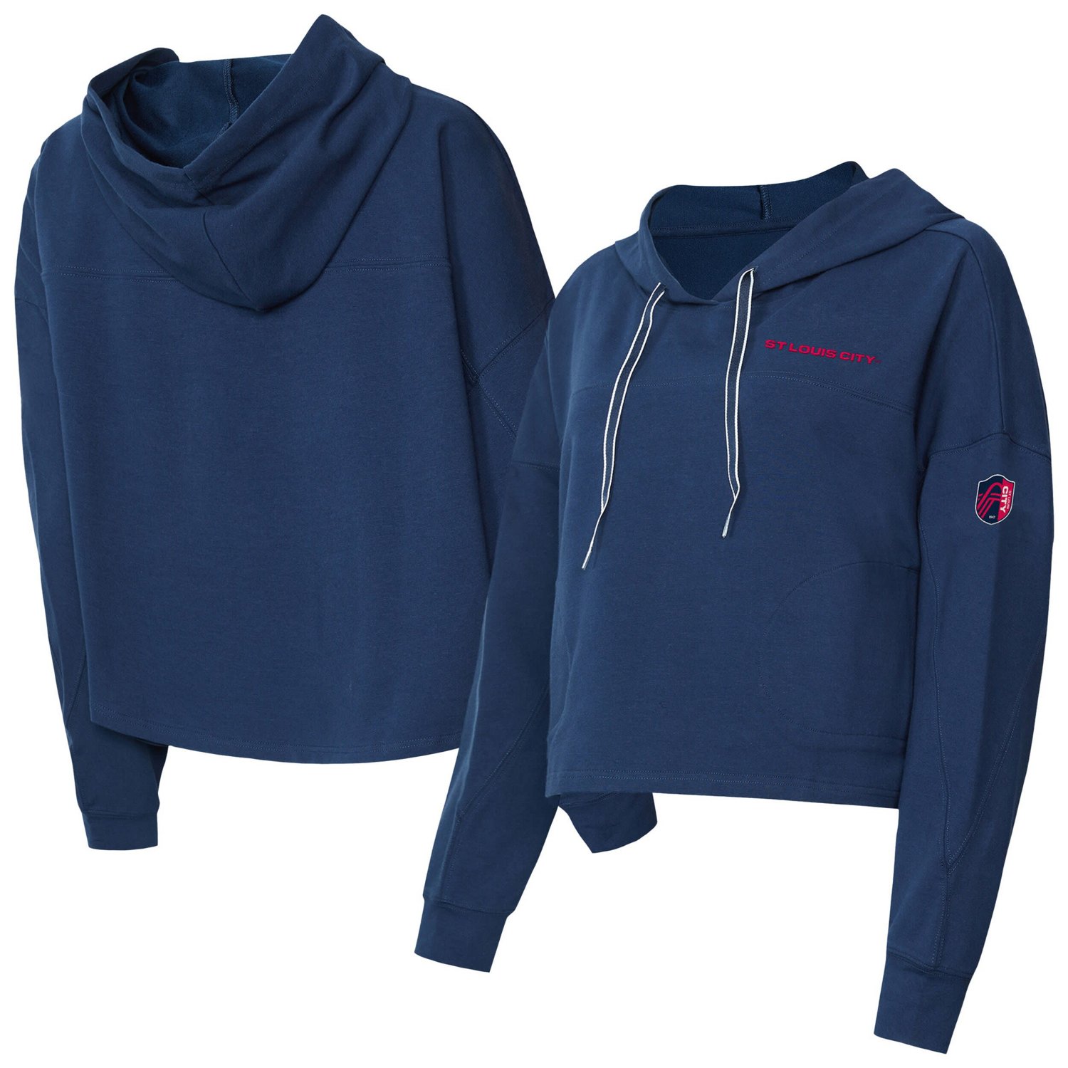 Concepts Sport St Louis City SC Elevation Tri-Blend Long Sleeve Pullover Hoodie