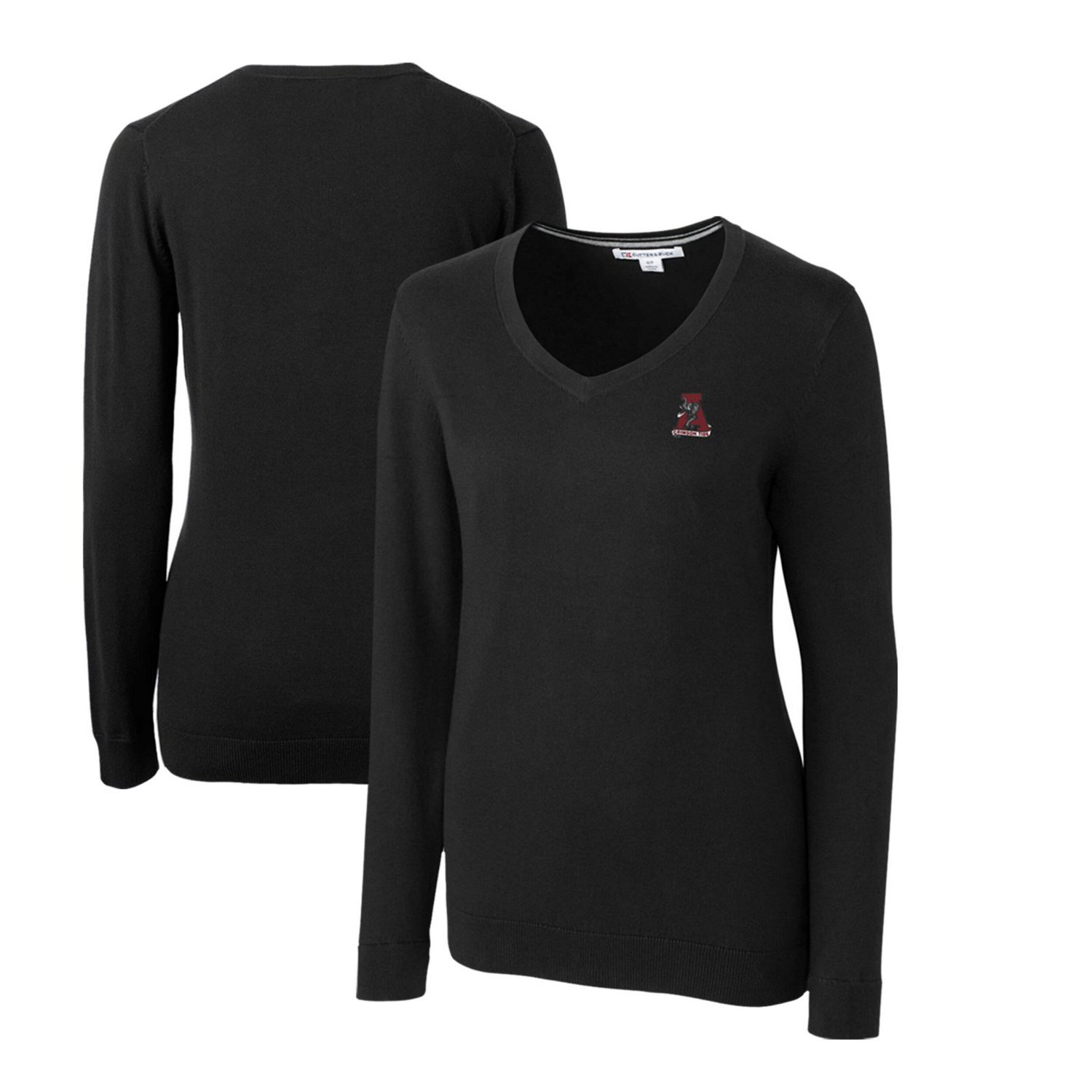 Cutter  Buck Alabama Crimson Tide Lakemont Tri-Blend V-Neck Pullover Sweater                                                     - view number 1