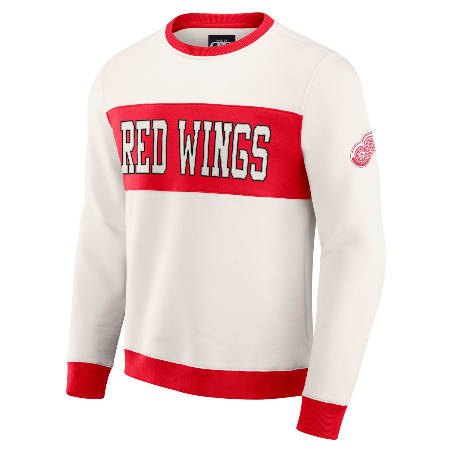 Darius Rucker Collection by Fanatics Detroit Red Wings Colorblock Pullover Sweatshirt - view number 2