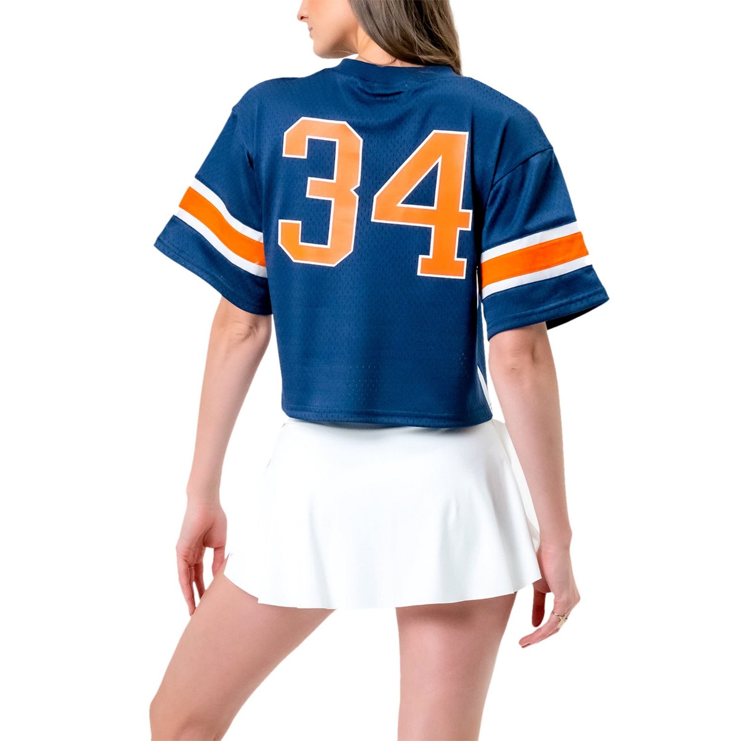 Established  Co Auburn Tigers Fashion Boxy Cropped Football Jersey - view number 2