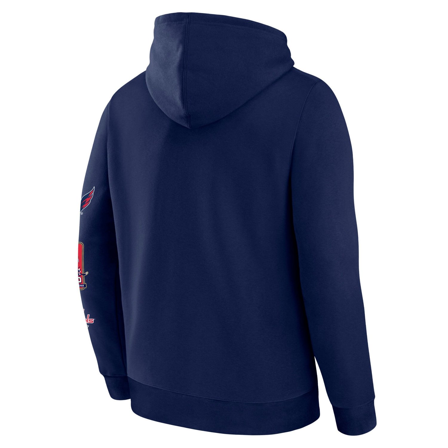 Fanatics Alexander Ovechkin Athletic Washington Capitals NHL All-Time Leading Goal Scorer Badges Pullover Hoodie - view number 3