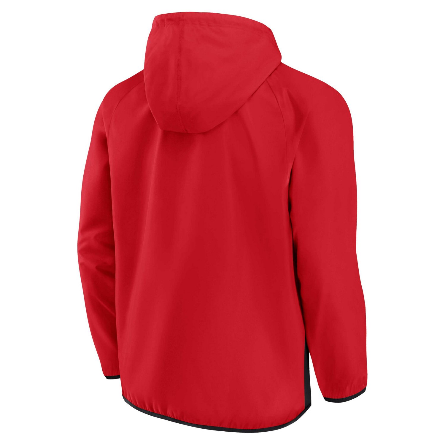 Fanatics /Black Chicago Blackhawks Backhand Shooter Defender Anorak Raglan Hoodie Quarter-Zip Jacket