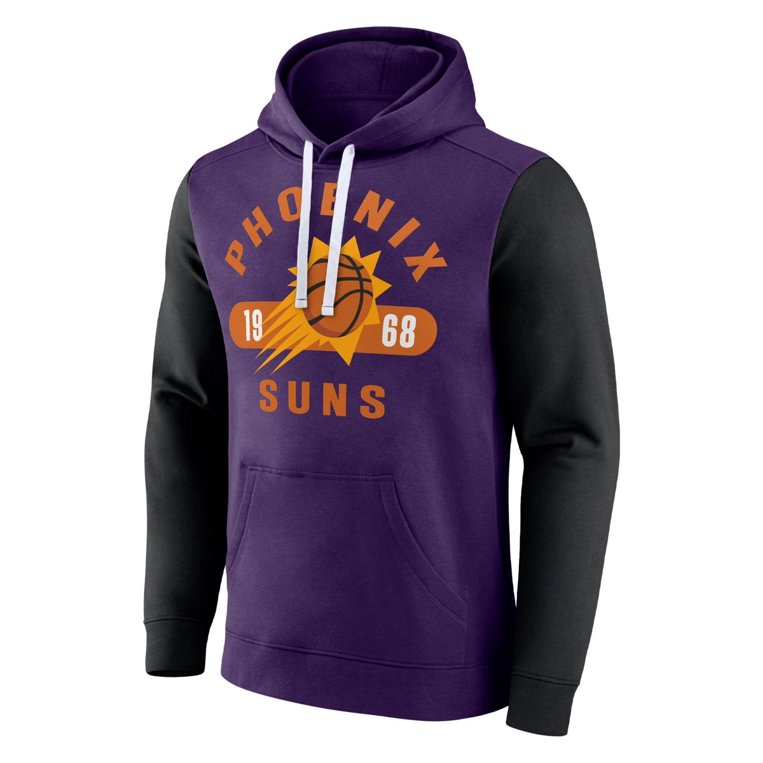 Fanatics Black Phoenix Suns Attack Colorblock Pullover Hoodie - view number 2