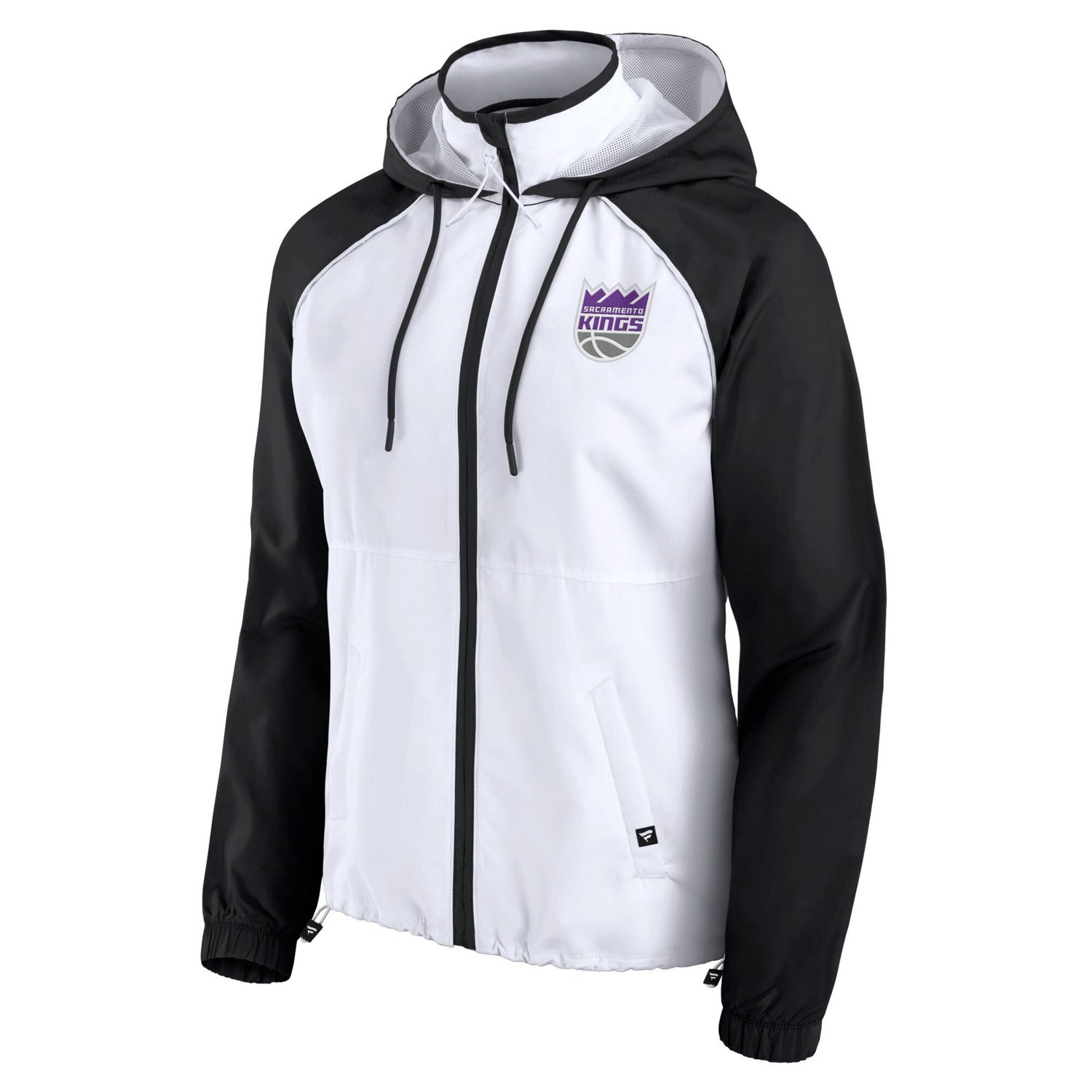 Fanatics Black Sacramento Kings Anorak Raglan Full-Zip Hoodie Jacket - view number 2