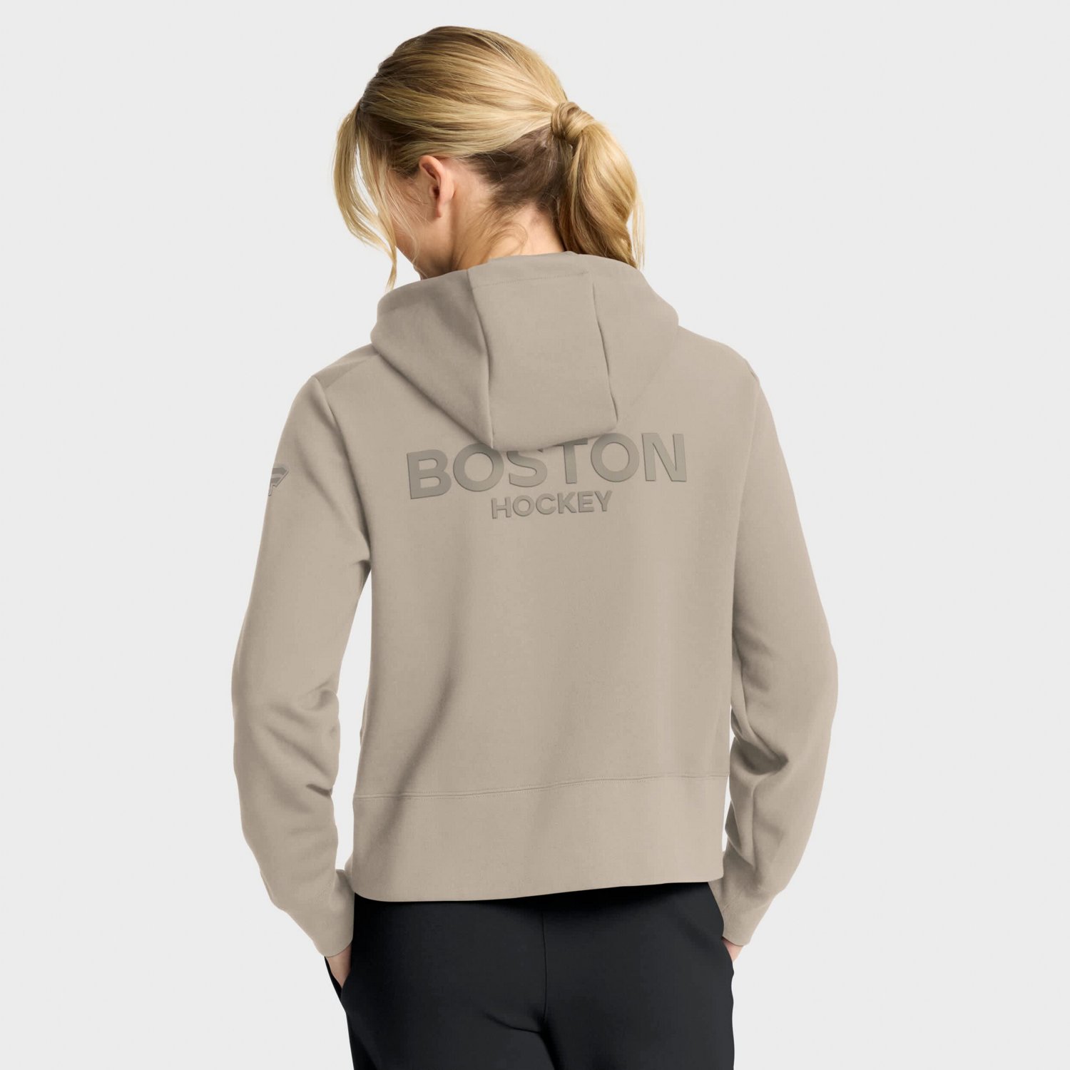Fanatics Boston Bruins Authentic Pro Road Tri-Blend Quarter-Zip Hoodie - view number 2