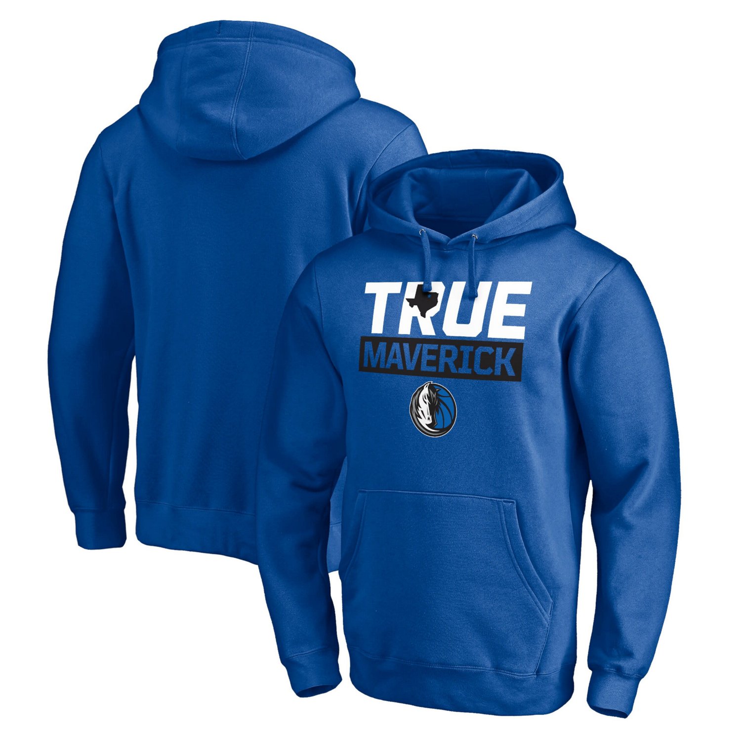Fanatics Branded Dallas Mavericks Post Up Hometown Collection Fitted Pullover Hoodie                                             - view number 1