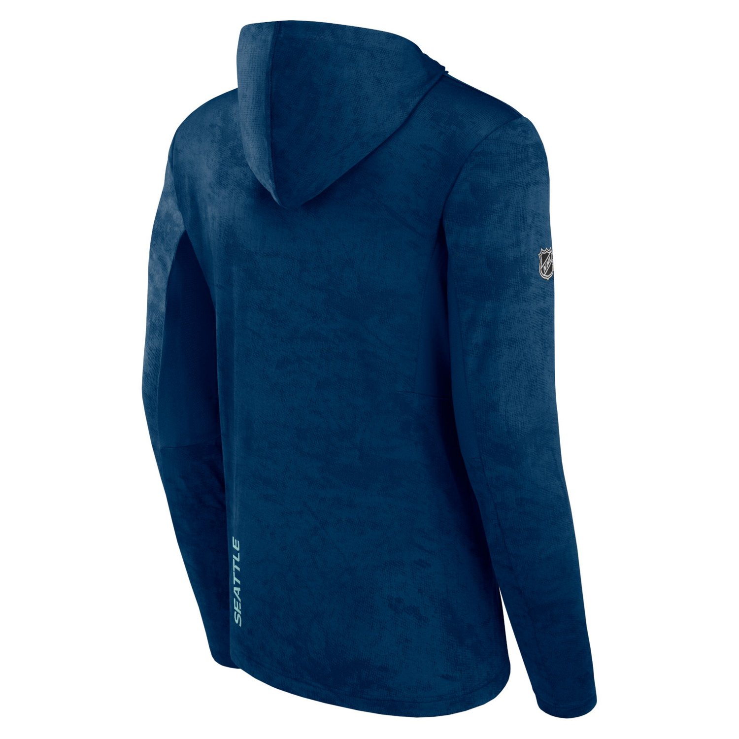 Fanatics Branded Deep Sea Seattle Kraken Authentic Pro Rink Camo Pullover Hoodie - view number 3