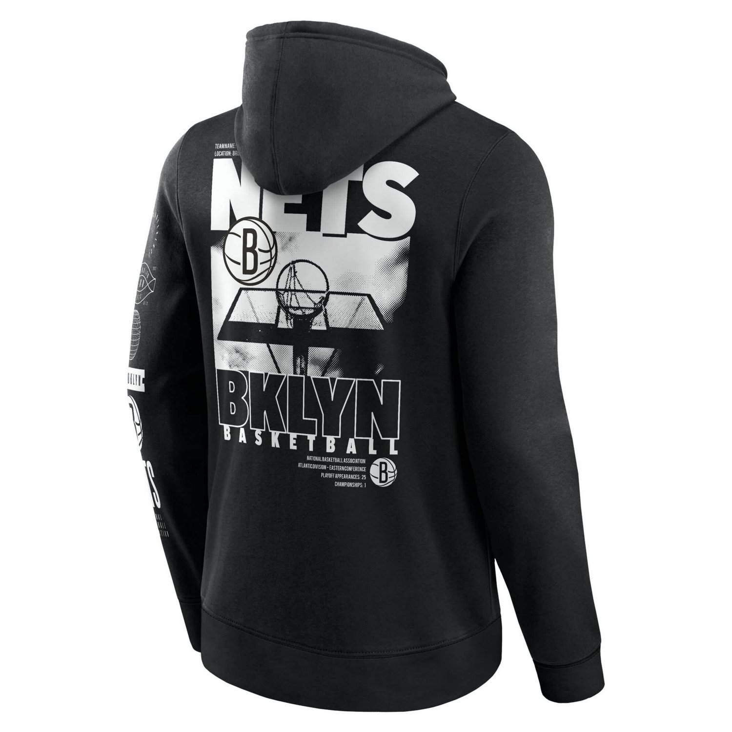 Fanatics Brooklyn Nets Game Time Crossover Pullover Hoodie - view number 3