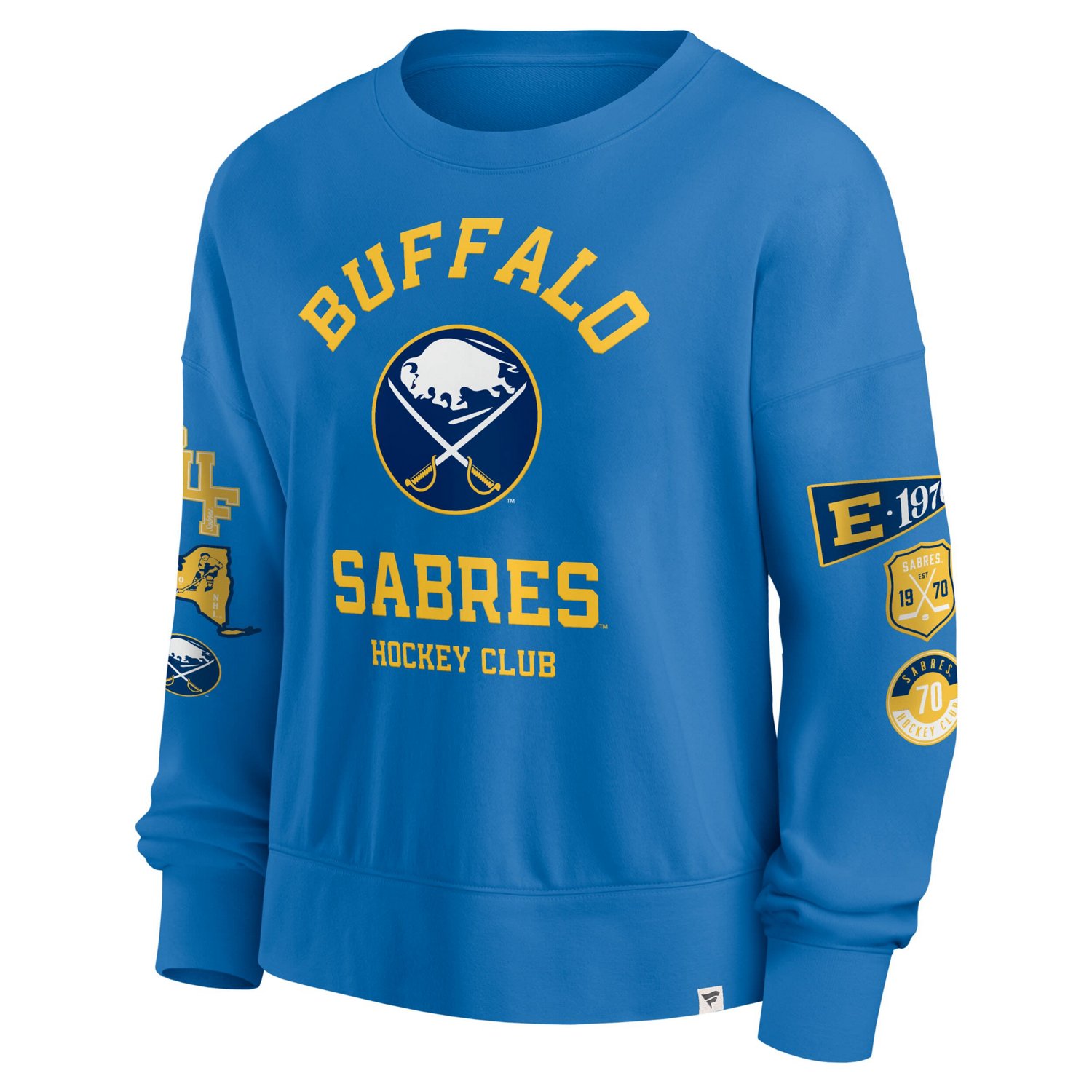 Fanatics Buffalo Sabres Oversized Vintage Go Team Pullover Sweatshirt                                                            - view number 2