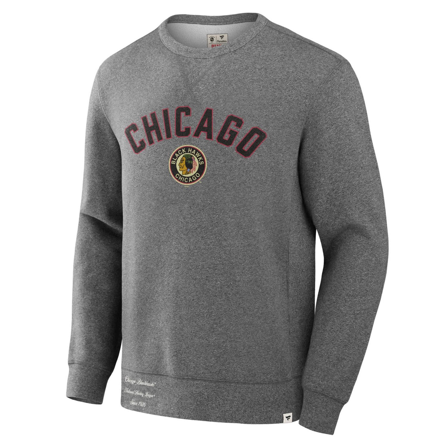 Fanatics Chicago Blackhawks Decades Collection Legendary Fleece Pullover Sweatshirt