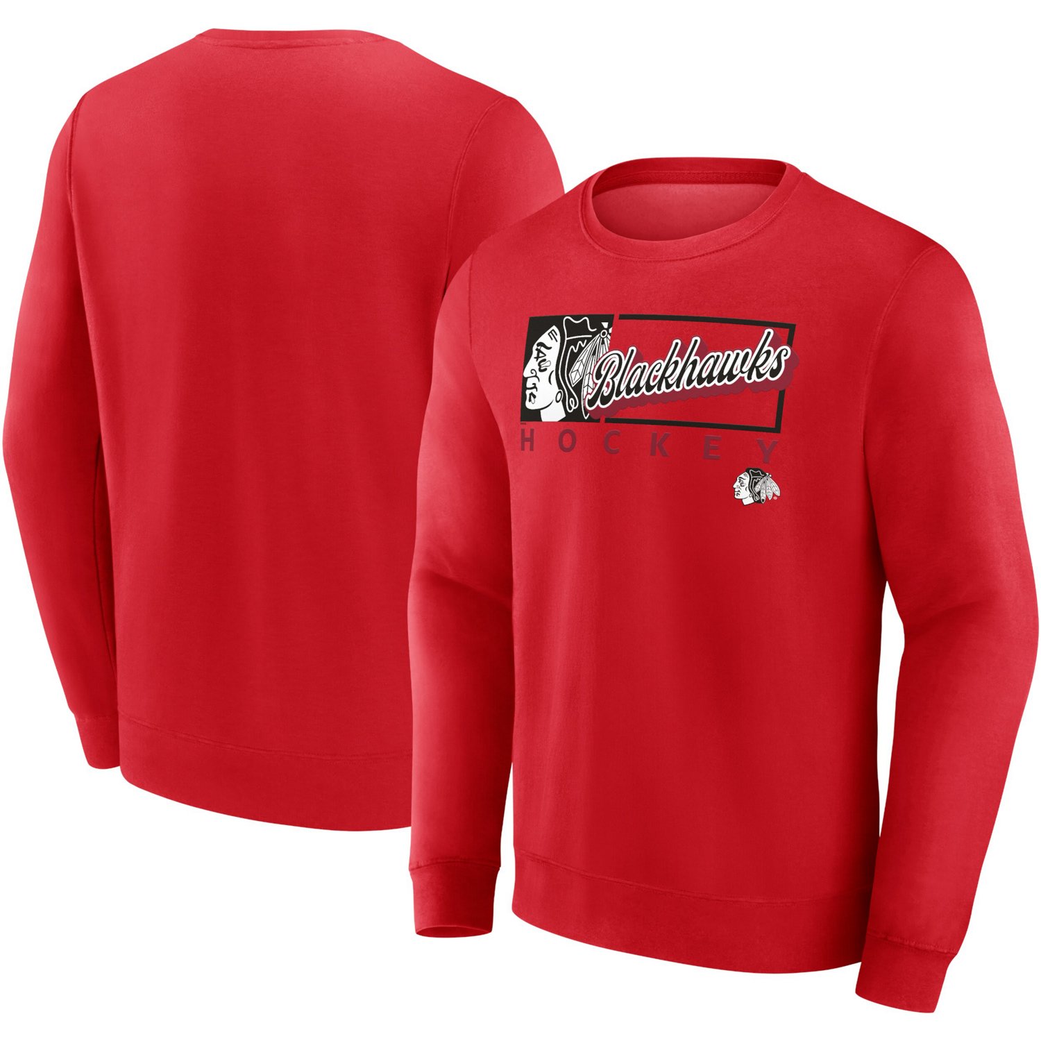 Fanatics Chicago Blackhawks Focus Fleece Pullover Sweatshirt