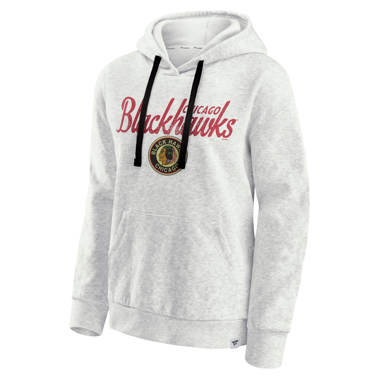 Fanatics Chicago Blackhawks True Classics Quilted Pullover Hoodie