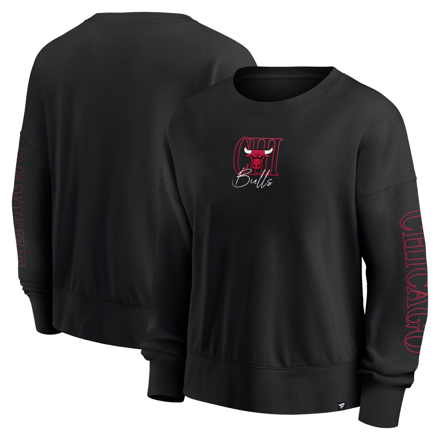 Fanatics Chicago Bulls Oversized Game Day Pullover Sweatshirt
