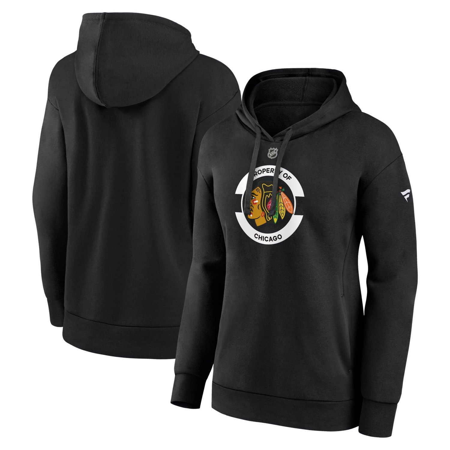 Fanatics Chicago hawks Authentic Pro Core Secondary Fleece Pullover Hoodie