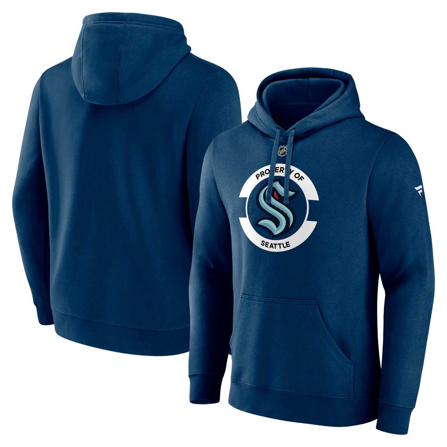 Fanatics Deep Sea Seattle Kraken Authentic Pro Core Secondary Fleece Pullover Hoodie
