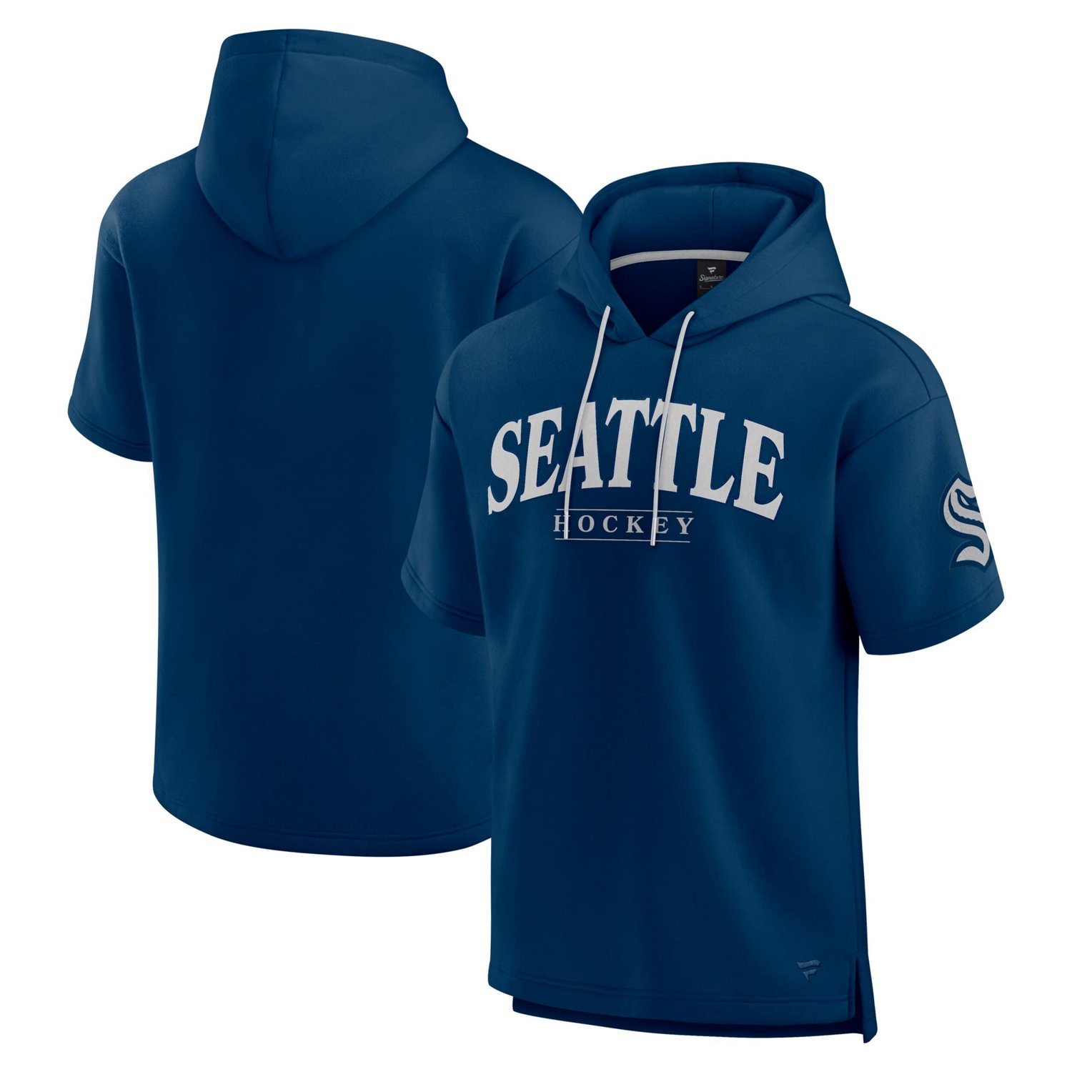 Fanatics Deep Sea Seattle Kraken Elements Ready Short Sleeve Pullover Hoodie