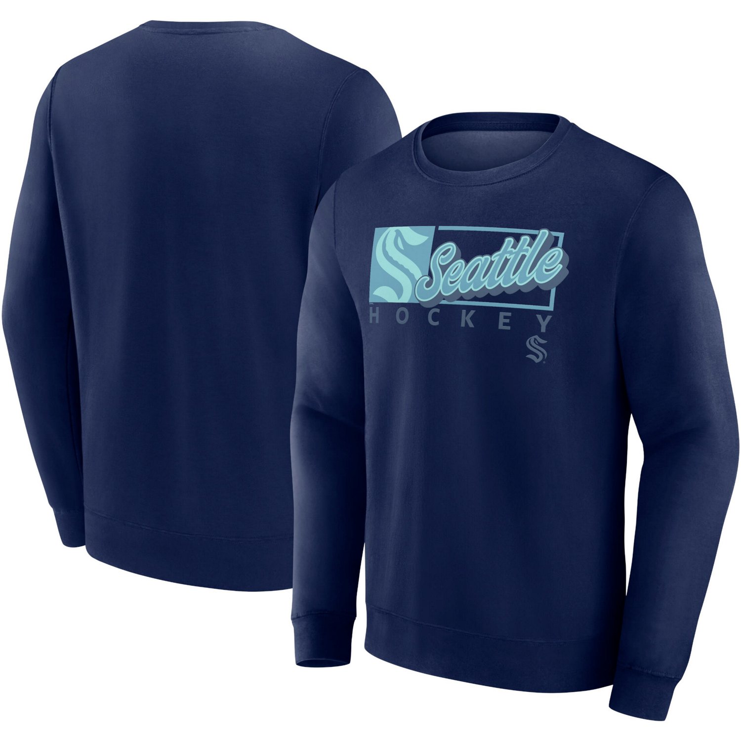 Fanatics Deep Sea Seattle Kraken Focus Fleece Pullover Sweatshirt