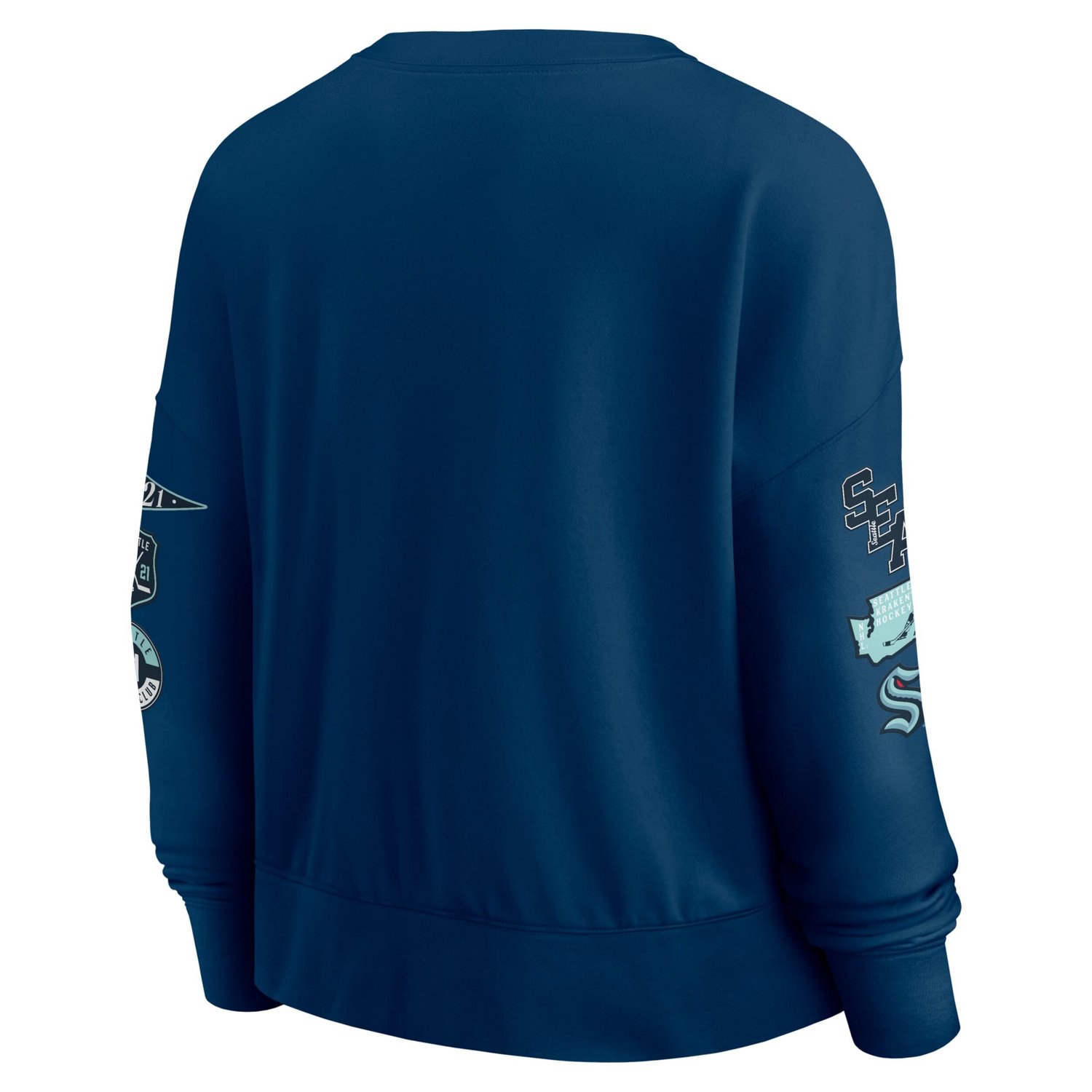 Fanatics Deep Sea Seattle Kraken Go Team Pullover Sweatshirt                                                                     - view number 3