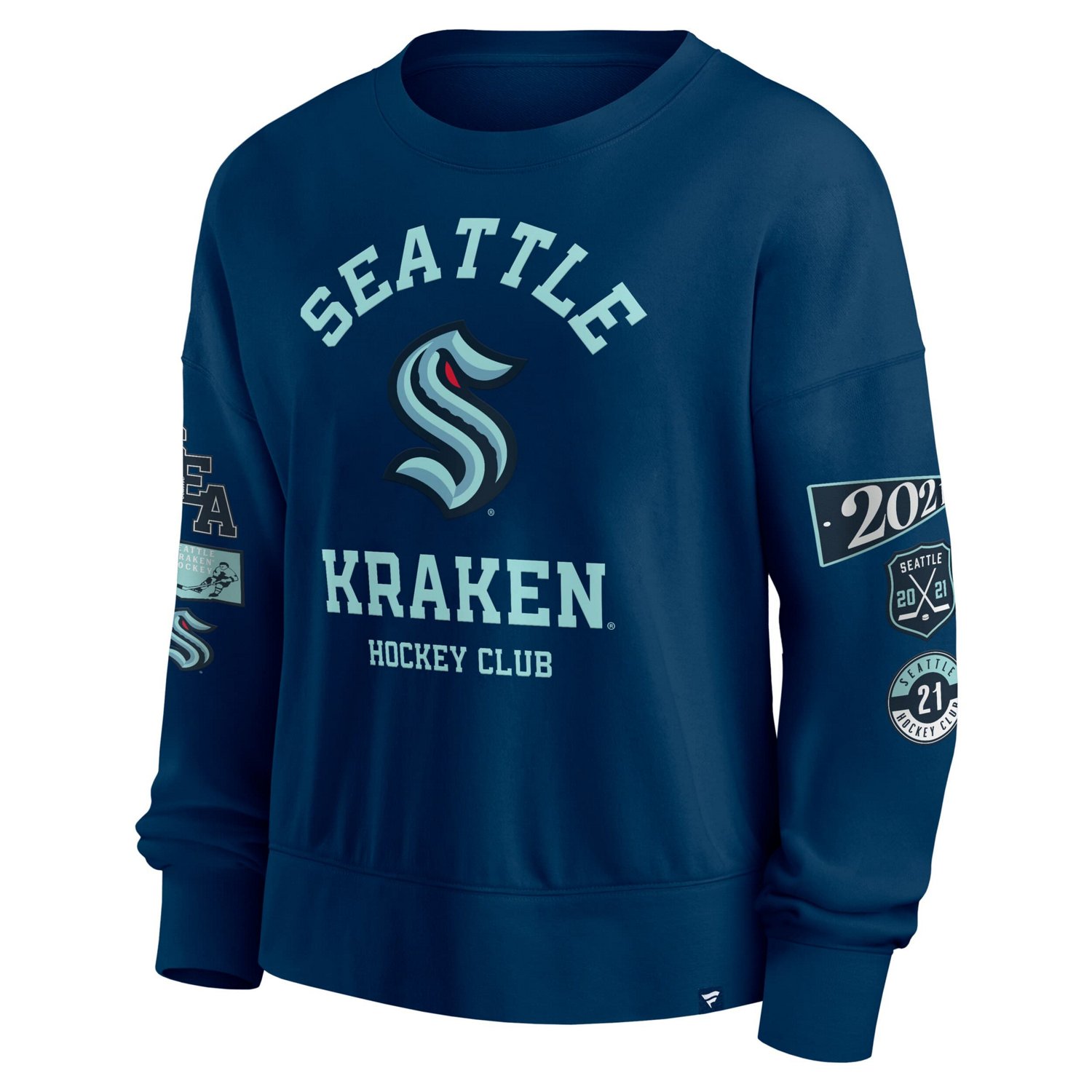 Fanatics Deep Sea Seattle Kraken Go Team Pullover Sweatshirt                                                                     - view number 2