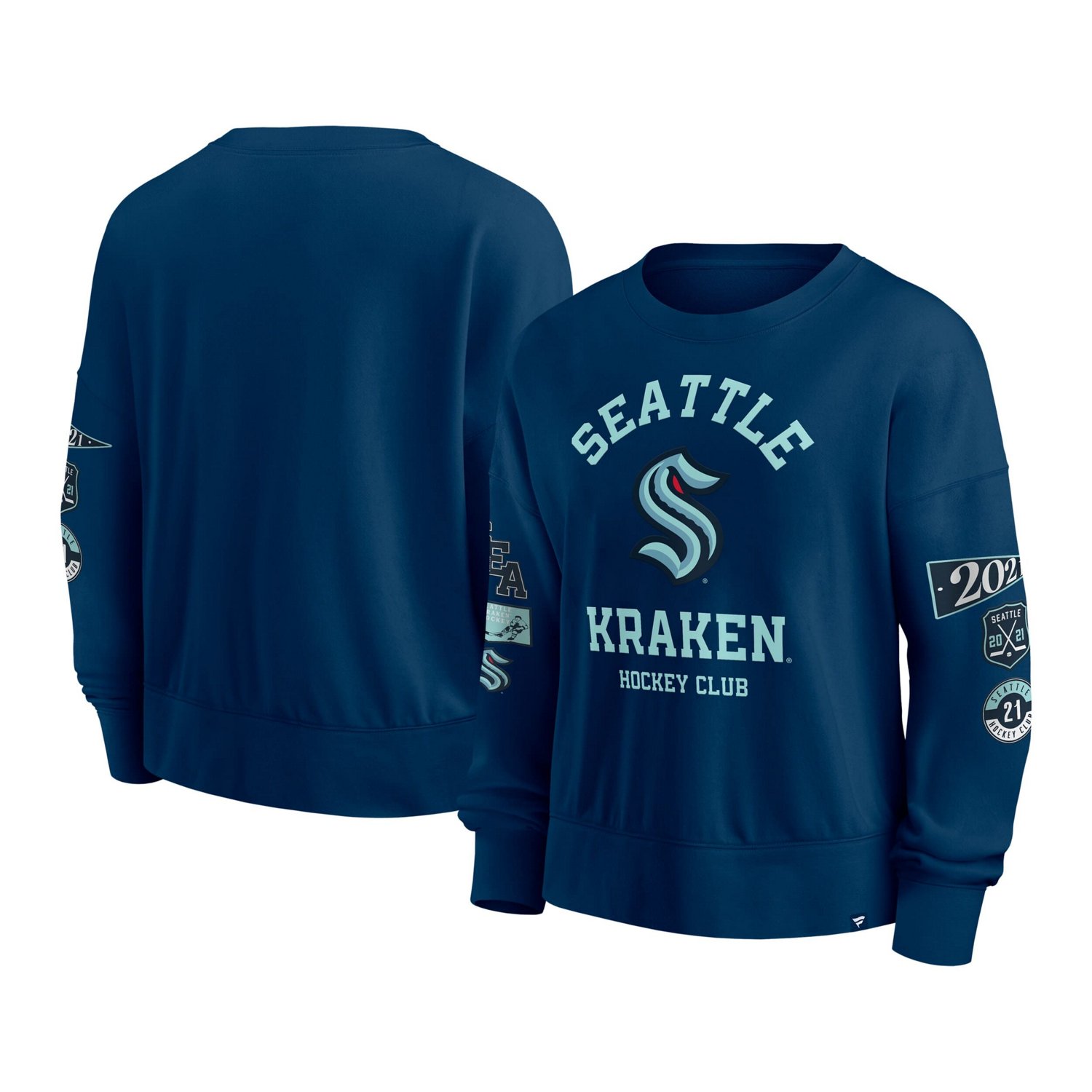 Fanatics Deep Sea Seattle Kraken Go Team Pullover Sweatshirt                                                                     - view number 1