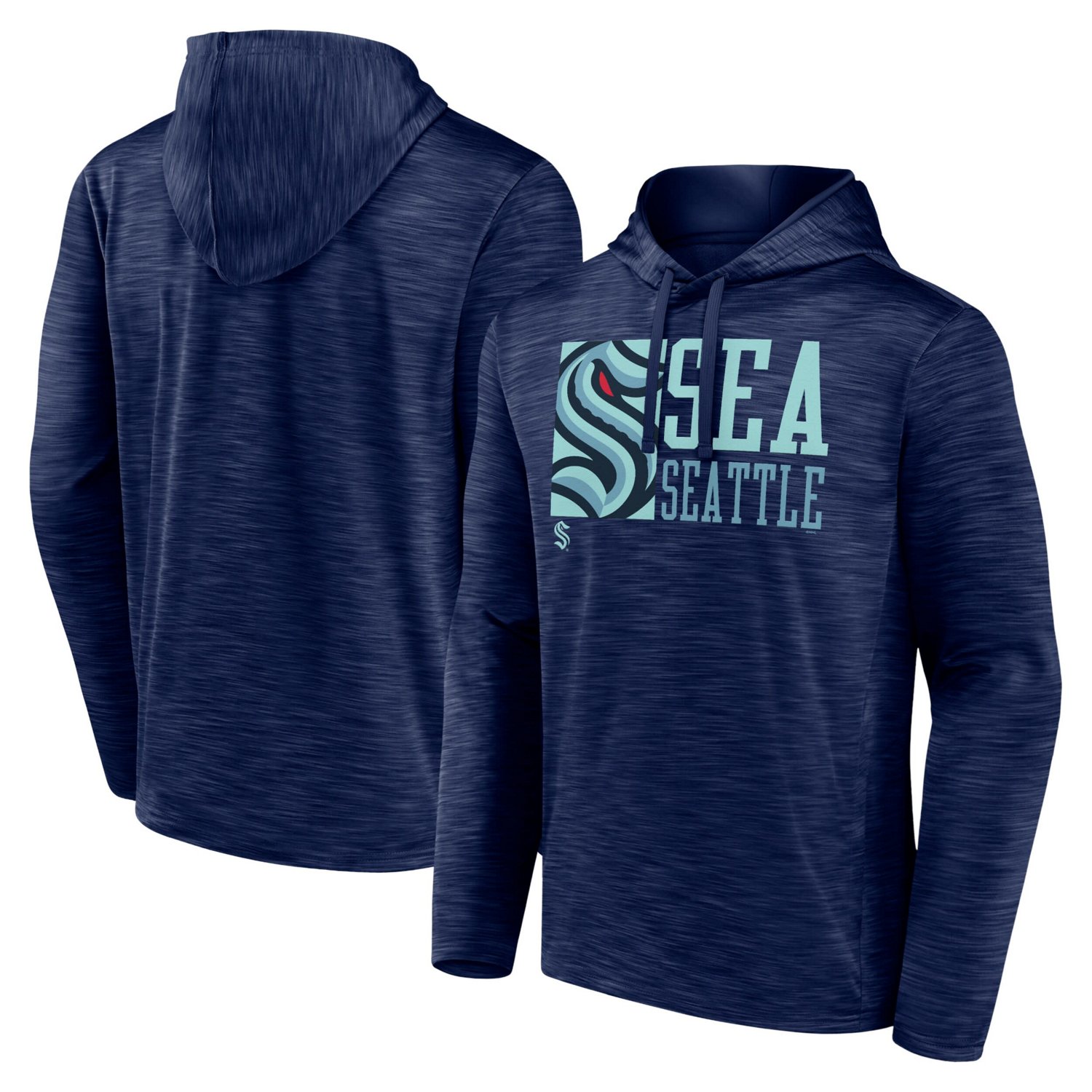 Fanatics Deep Sea Seattle Kraken Never Quit Pullover Hoodie                                                                      - view number 1