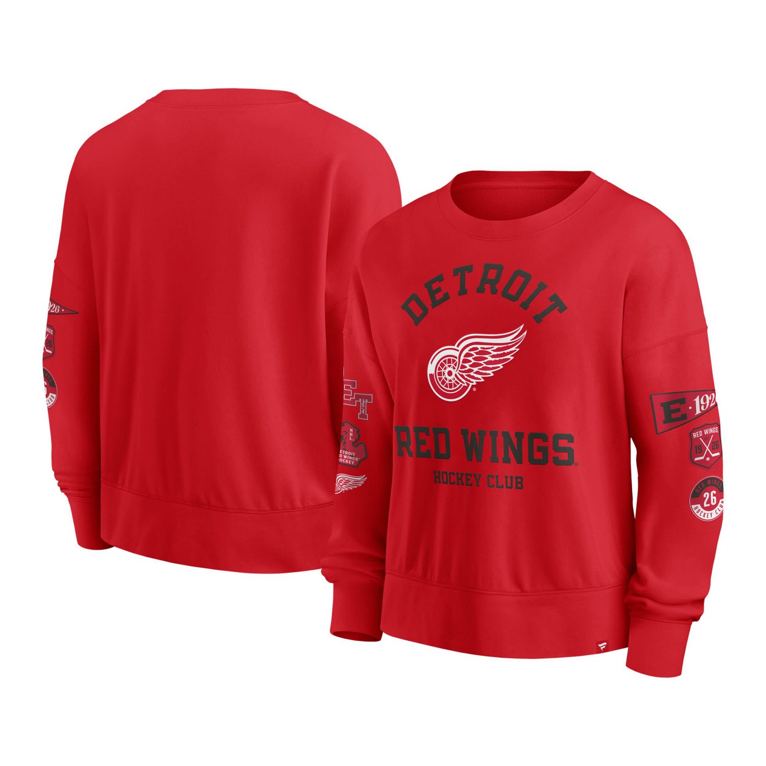 Fanatics Detroit Wings Go Team Pullover Sweatshirt