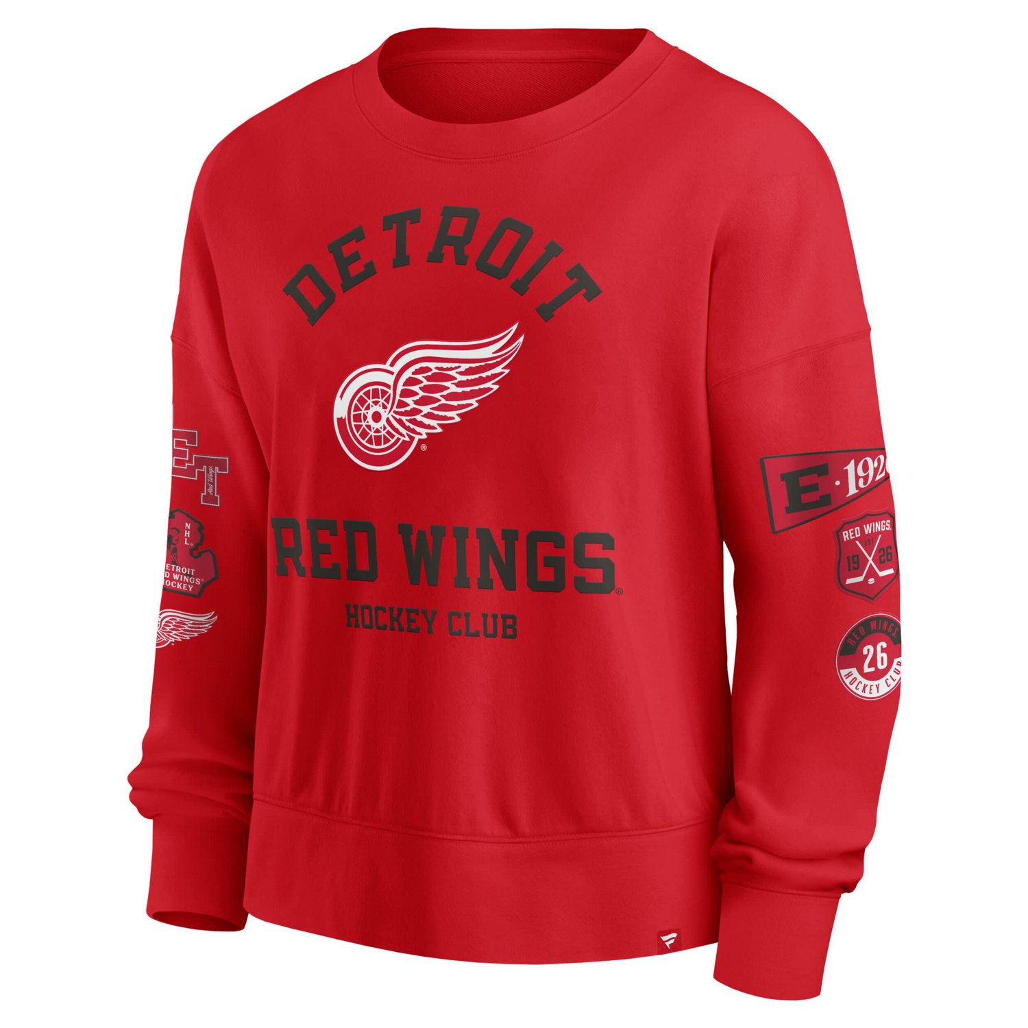 Fanatics Detroit Wings Go Team Pullover Sweatshirt