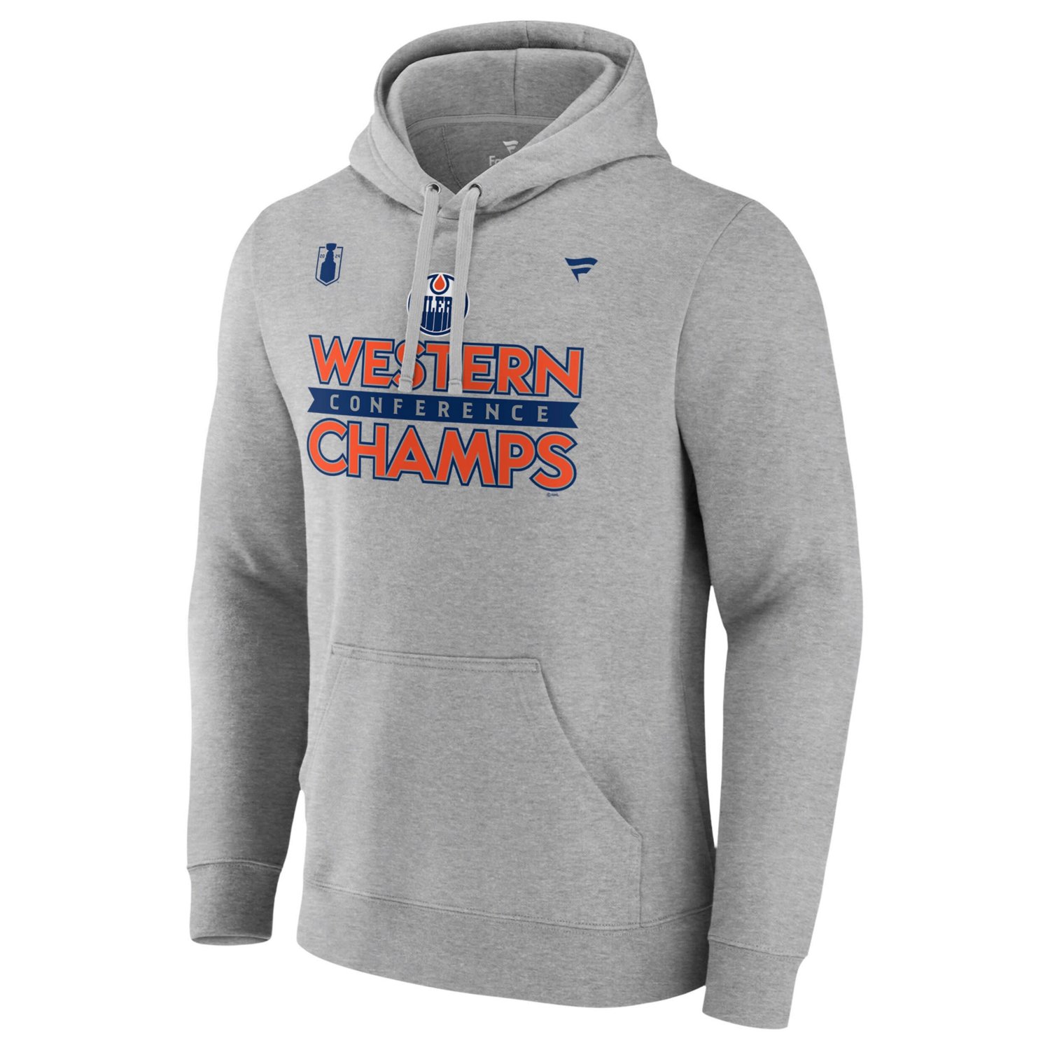 Fanatics Edmonton Oilers 2024 Western Conference Champions Locker Room Pullover Hoodie - view number 2