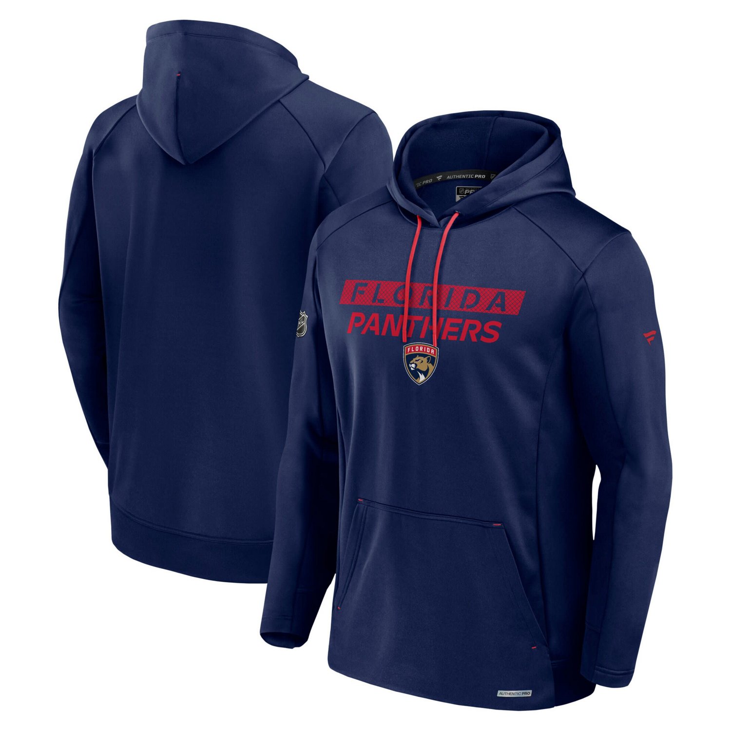 Fanatics Florida Panthers Authentic Pro Rink Fleece Pullover Hoodie