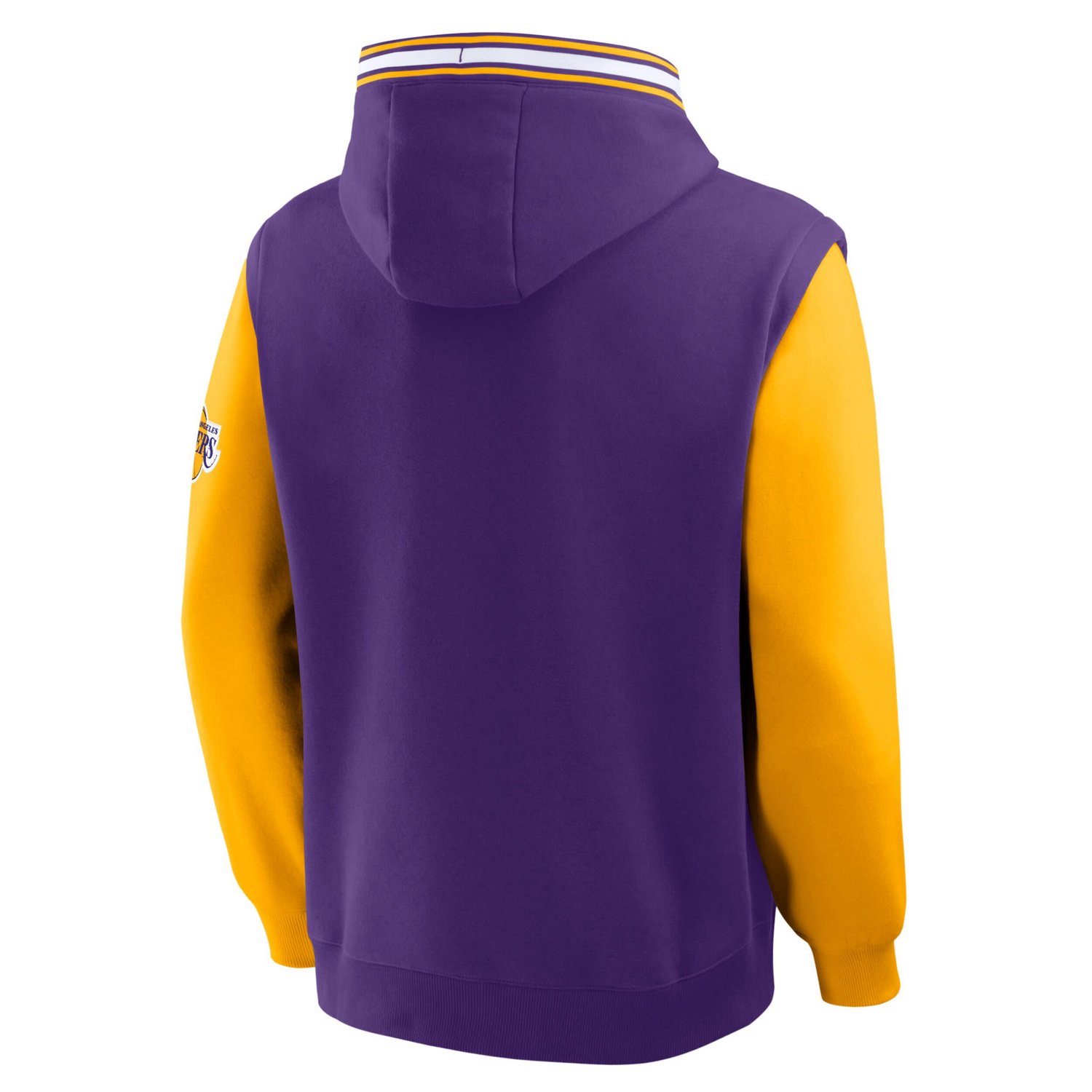 Fanatics Gold Los Angeles Lakers Half Court Shot Clock Fastbreak Hoodie - view number 2